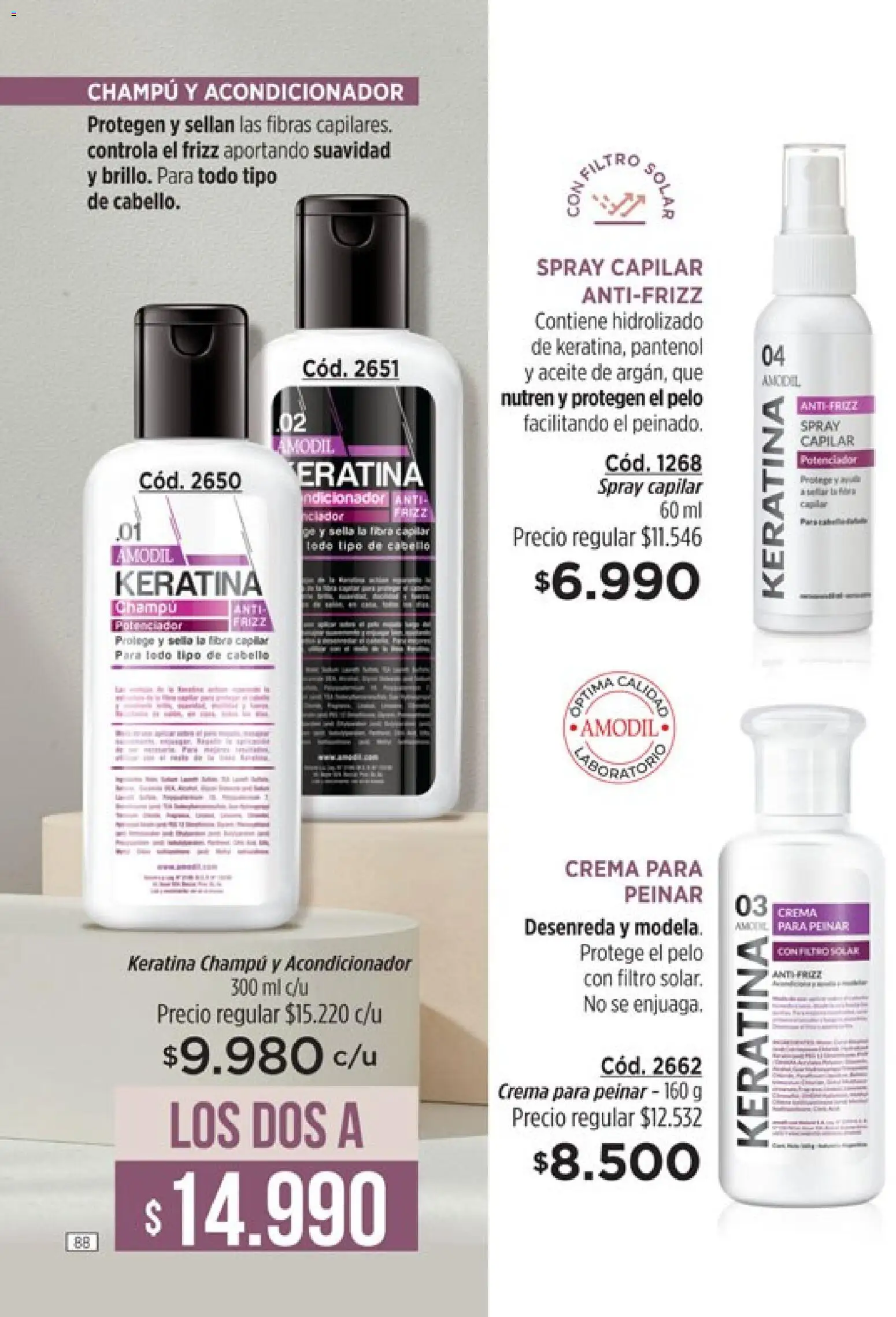 modil - Campaña 7 │ válido desde el 20.03.2026 | Página: 88 | Productos: Aceite, Champú, Acondicionador, Crema