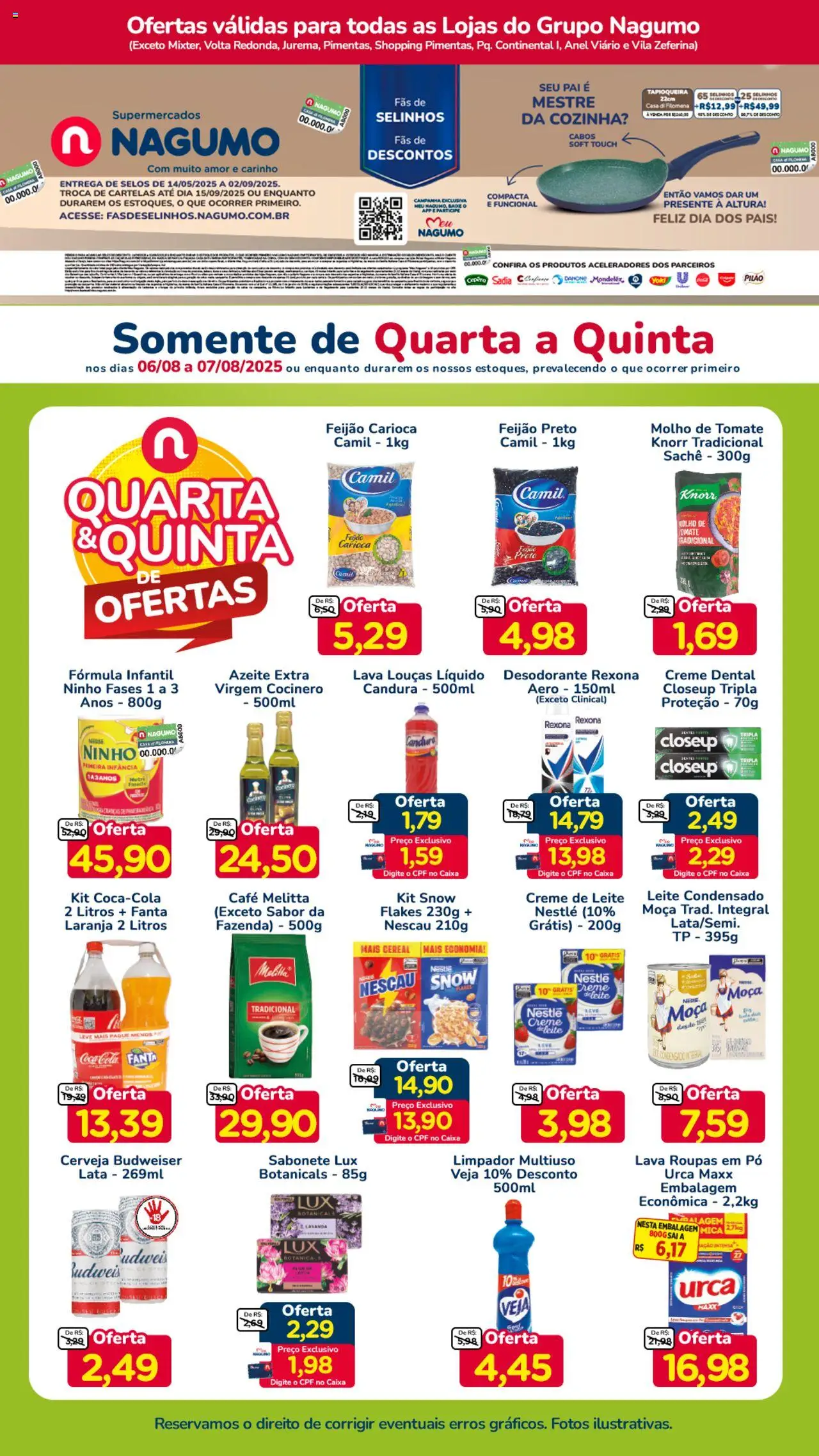 Nagumo Folheto - válido de 06.08.2025 | Página: 1 | Produtos: Pó, Limpador multiuso, Molho de tomate, Sabonete