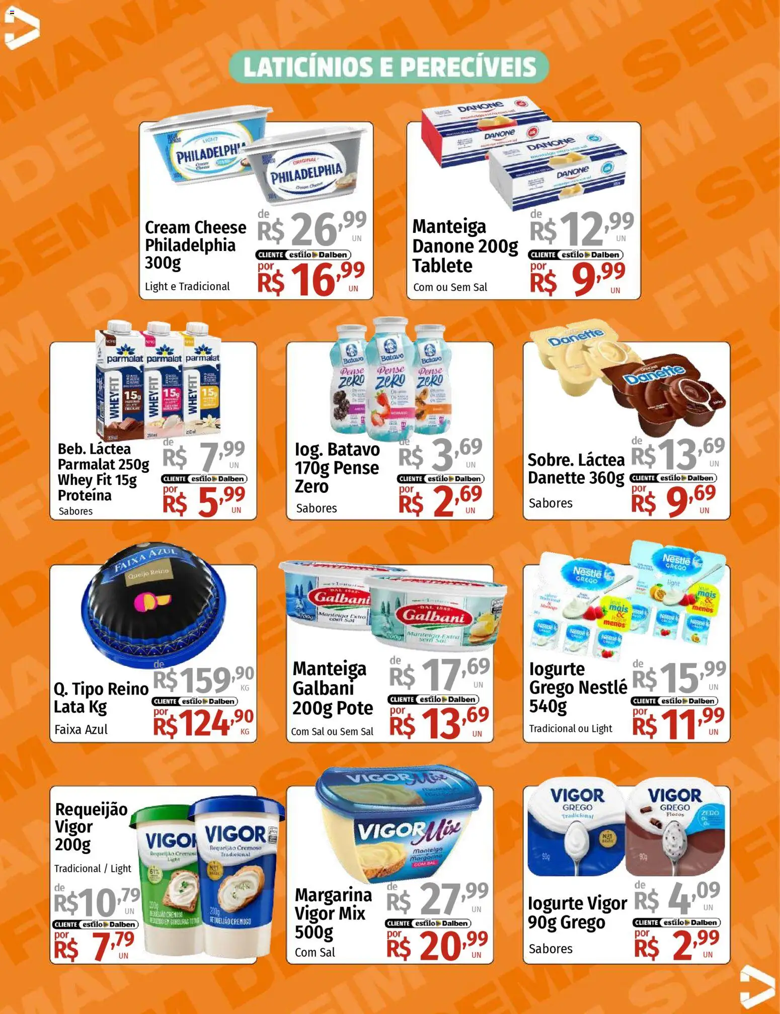 Supermercado Dalben Folheto - válido de 19.12.2025 | Página: 11 | Produtos: Manteiga, Flocos, Sal, Requeijão