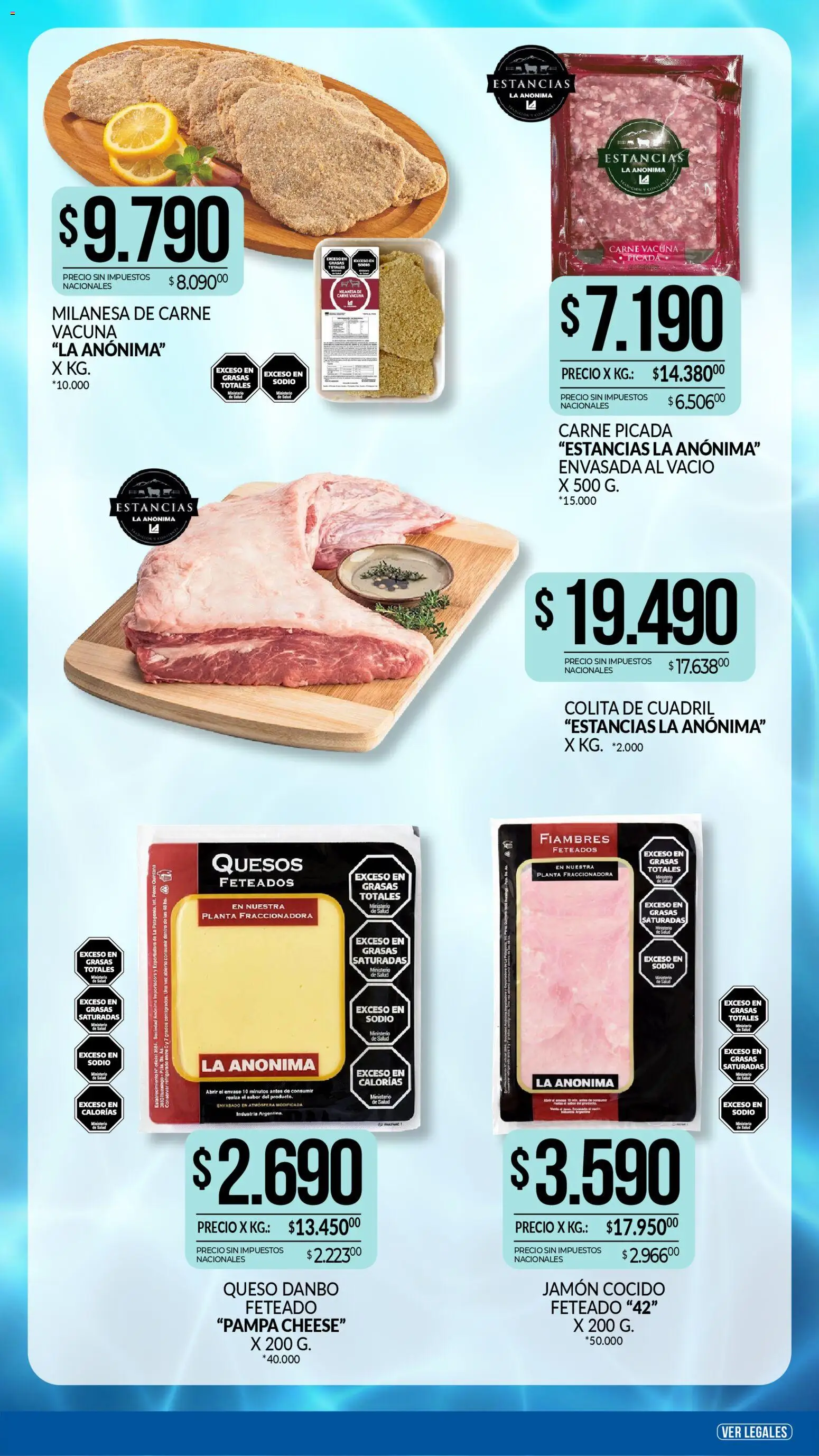 La Anonima catálogo │ válido desde el 15.01.2026 | Página: 2 | Productos: Milanesa, Queso, Jamón, Planta