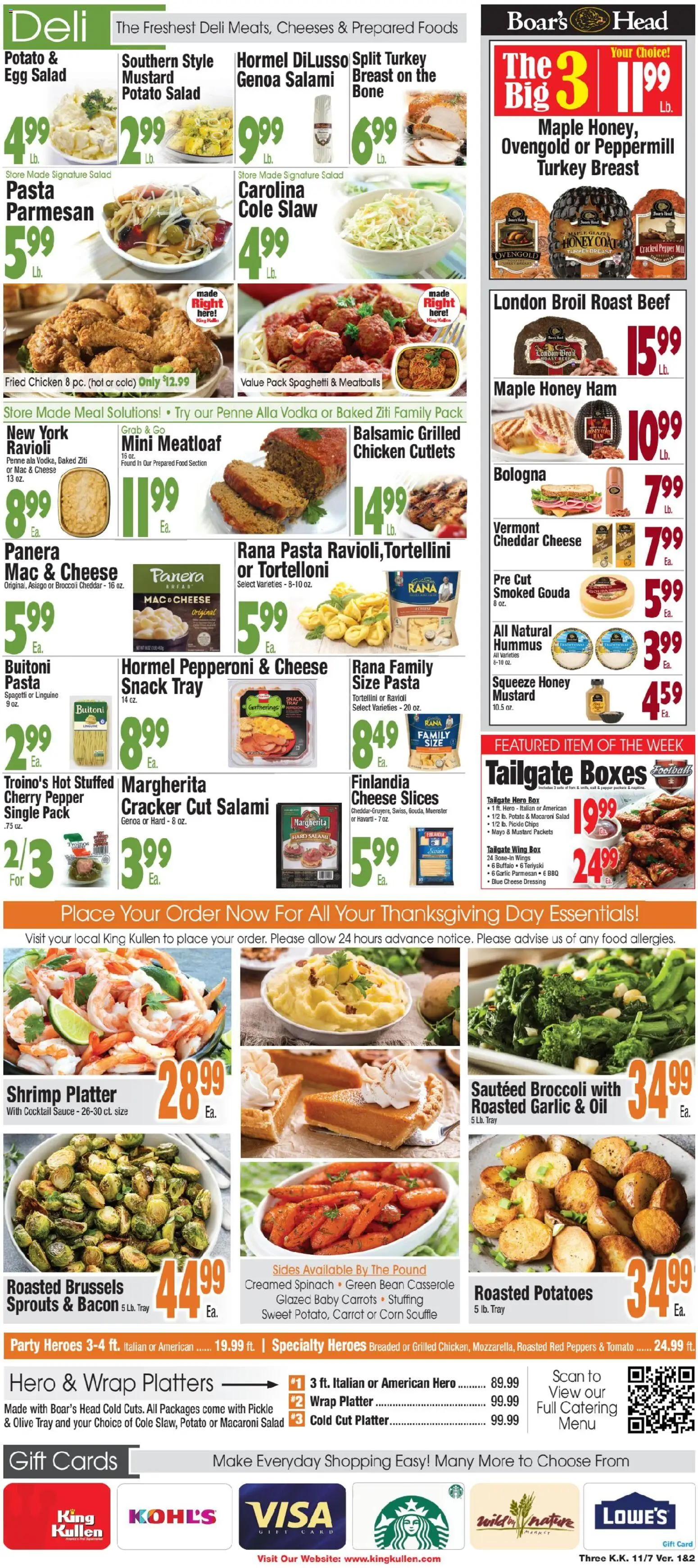 King Kullen Weekly Ad - valid from 07.11.2025 | Page: 3 | Products: Peppers, Salami, Chips, Vodka