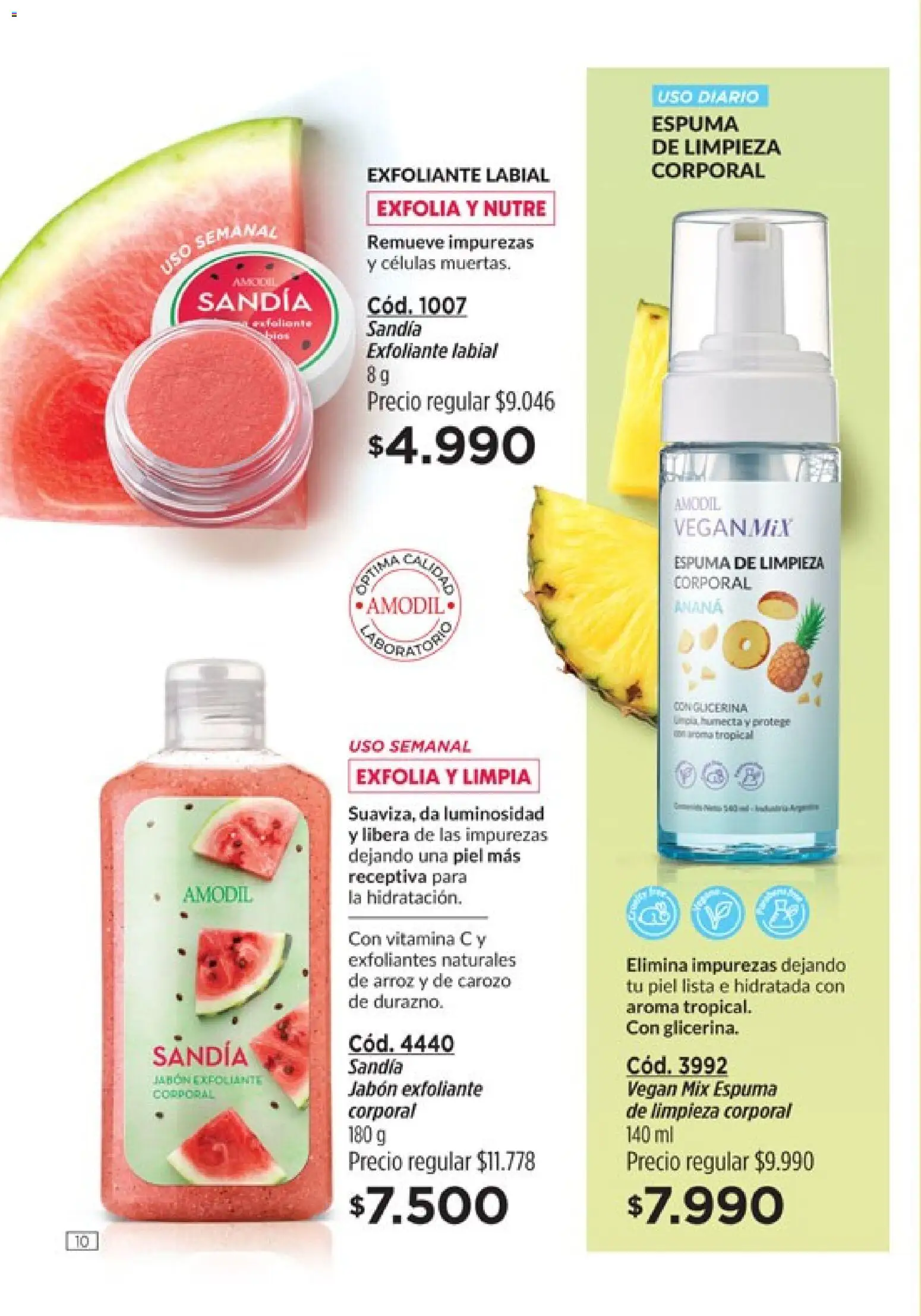 Amodil - Campaña 18/2025 │ válido desde el 30.11.2025 | Página: 10 | Productos: Sandía, Ananá, Espuma, Arroz