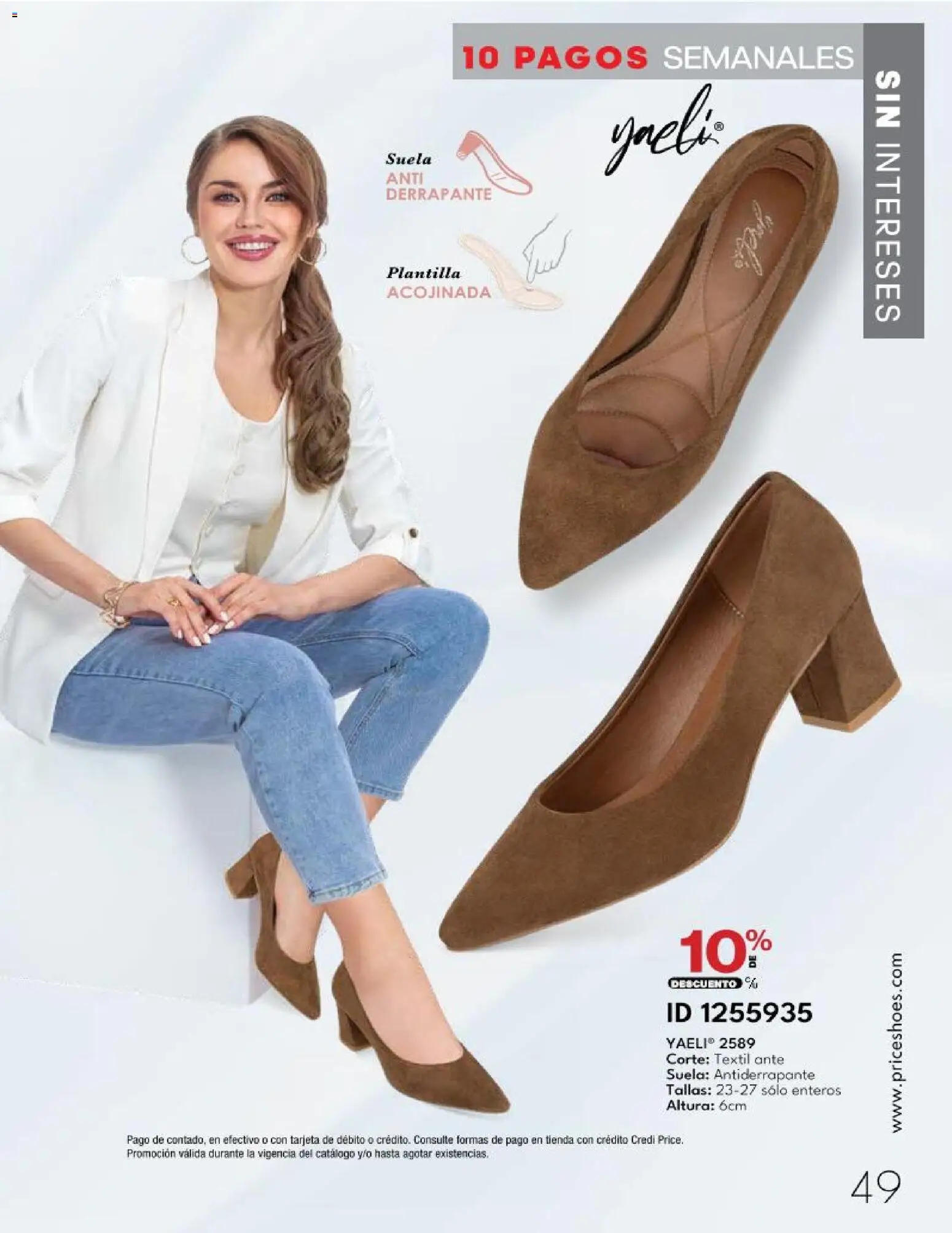 Nuevas ofertas de Price Shoes válidas en toda la República Mexicana desde el 20.03.2026. ¡Encuentra las mejores ofertas en Price Shoes catálogo 10 Pagos Sin Intereses! | Página: 49