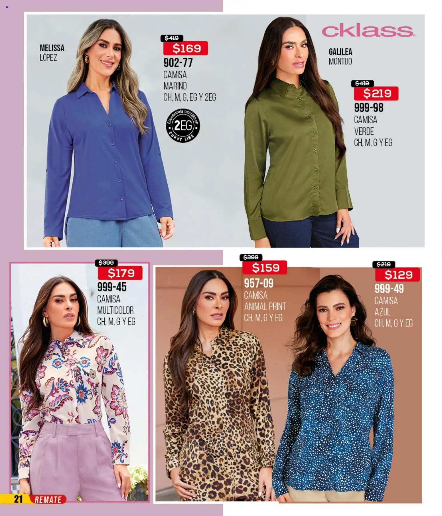 Nuevas ofertas de Cklass válidas en toda la República Mexicana desde el 14.04.2026. ¡Encuentra las mejores ofertas en Cklass catálogo 3X2 Digital Ropa! | Página: 22 | Productos: Camisa