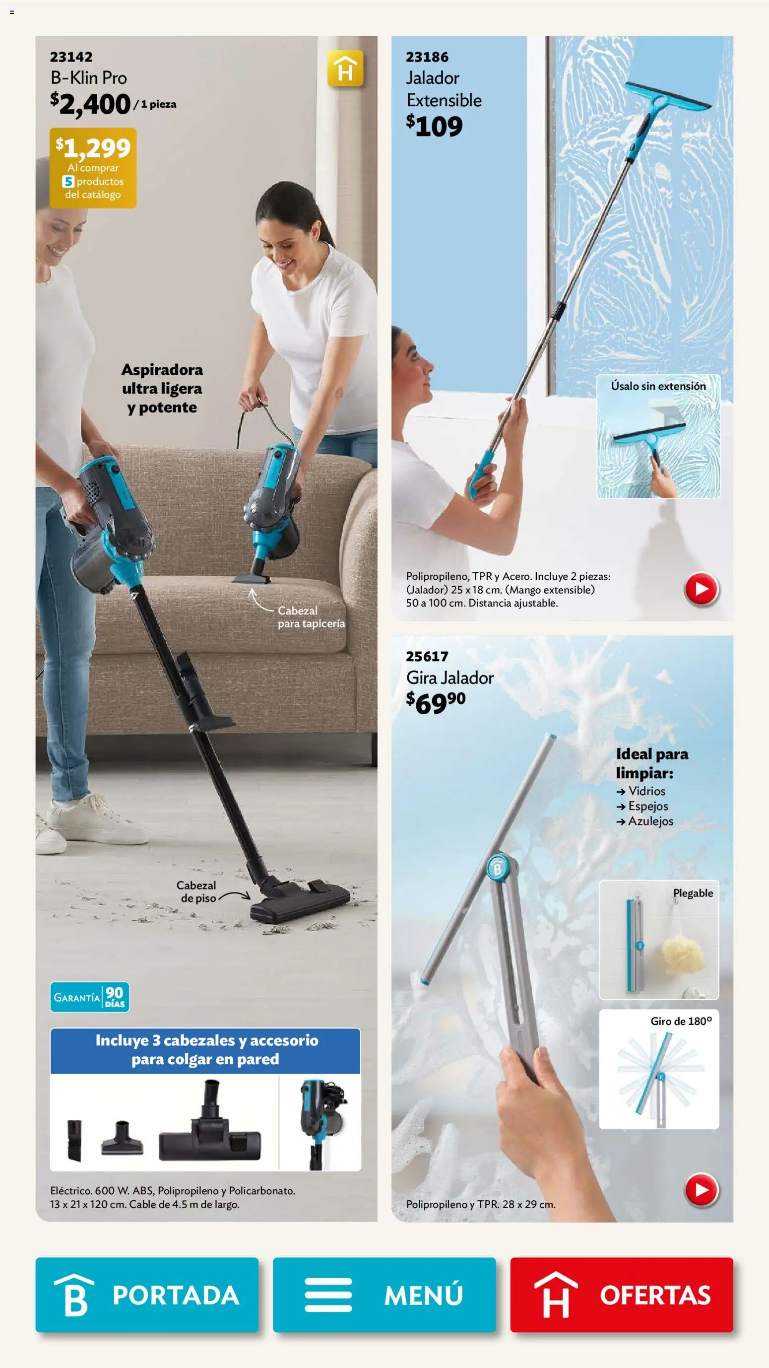 Nuevas ofertas de Betterware válidas en toda la República Mexicana desde el 01.12.2025. ¡Encuentra las mejores ofertas en Betterware campaña 12 2025! | Página: 98 | Productos: Extensión, Mango, Cable, Aspiradora