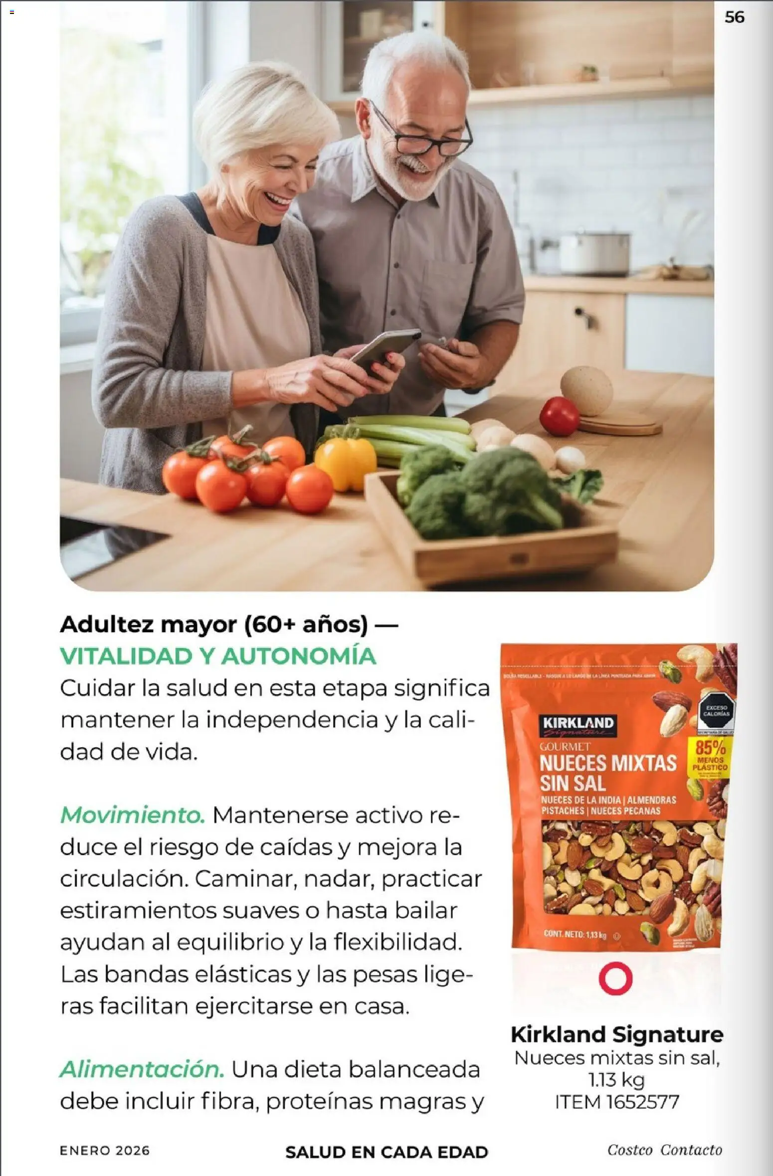 Nuevas ofertas de Costco válidas en toda la República Mexicana desde el 01.01.2026. ¡Encuentra las mejores ofertas en Costco - Revista Enero! | Página: 56 | Productos: Almendras, Pesas, Sal, Nueces