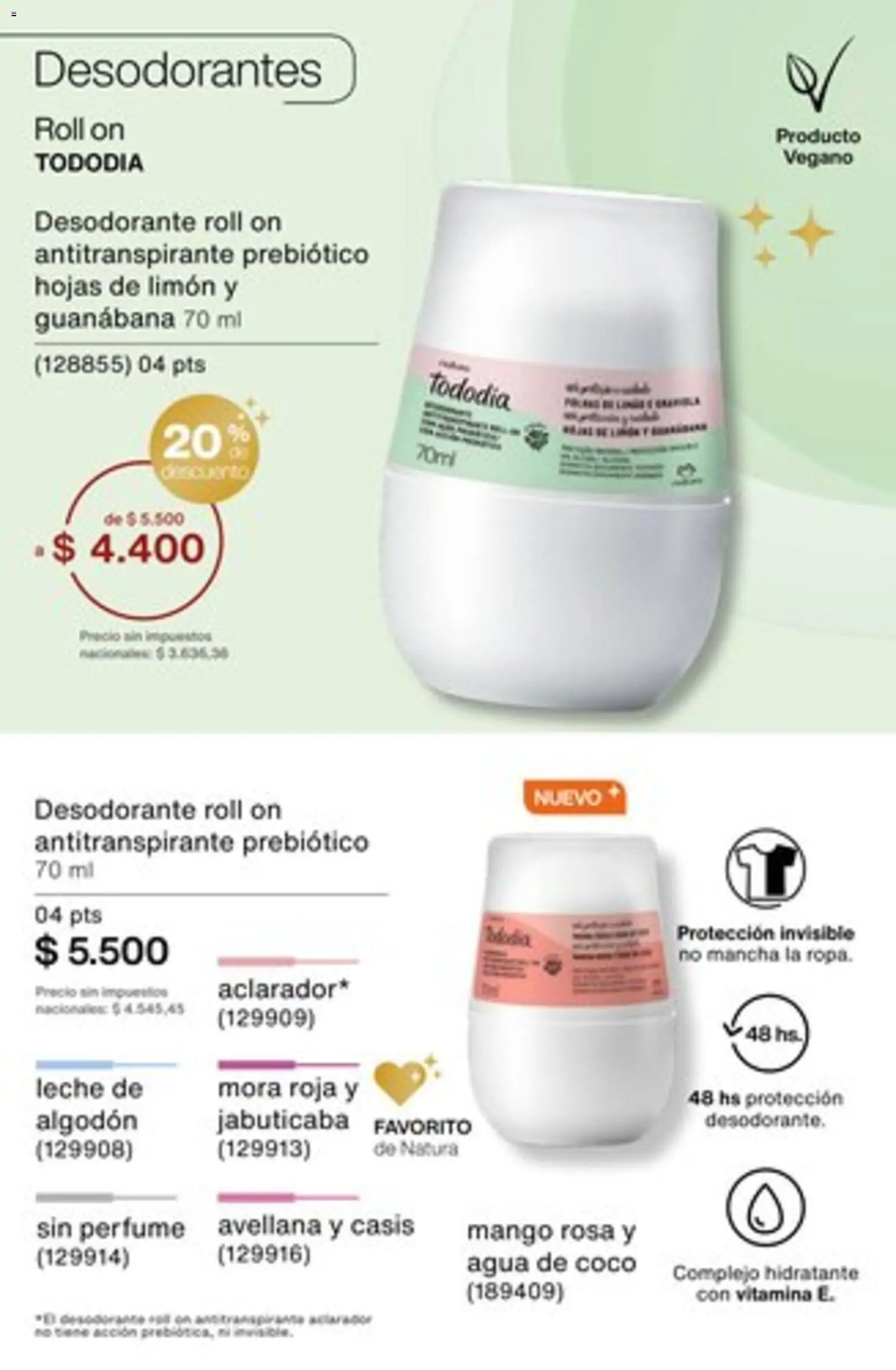 Catálogo Natura Ciclo 16/2025 │ válido desde el 01.11.2025 | Página: 230 | Productos: Algodón, Perfume, Mango, Leche