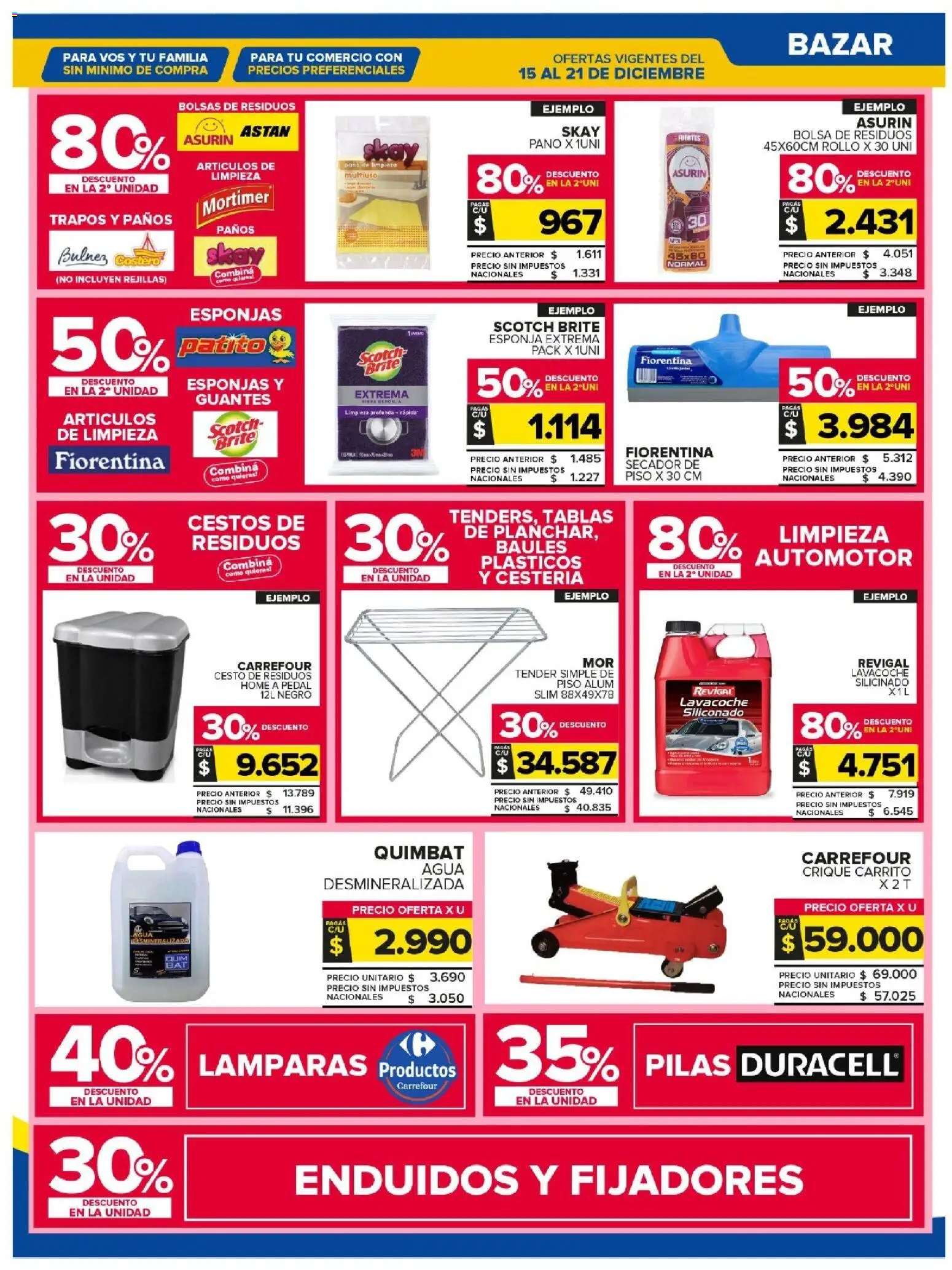 Carrefour Maxi catálogo │ válido desde el 15.12.2025 | Página: 28 | Productos: Bolsa, Pilas, Esponja, Guantes