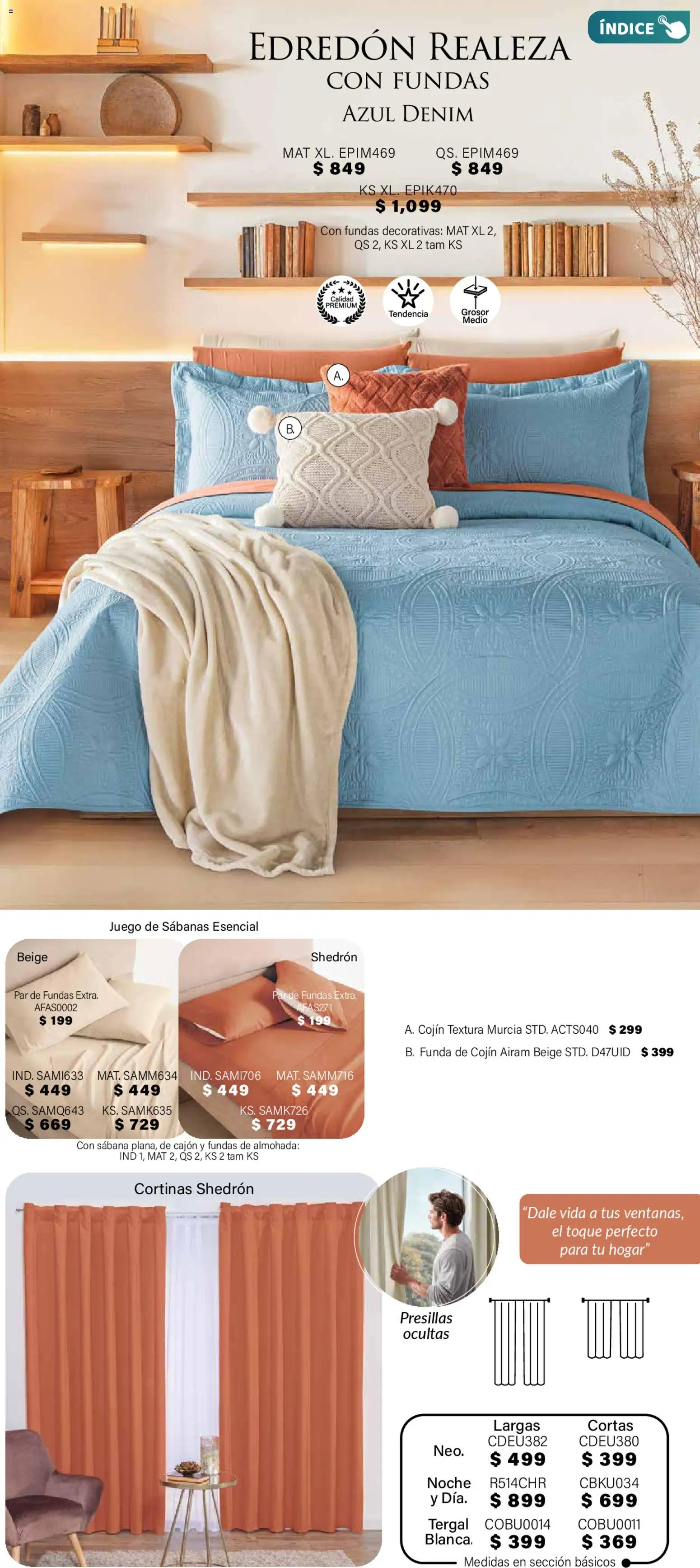 Nuevas ofertas de Colchas Concord válidas en toda la República Mexicana desde el 01.11.2025. ¡Encuentra las mejores ofertas en Colchas Concord Buen Fin! | Página: 56 | Productos: Funda, Almohada, Sabanas, Cortinas