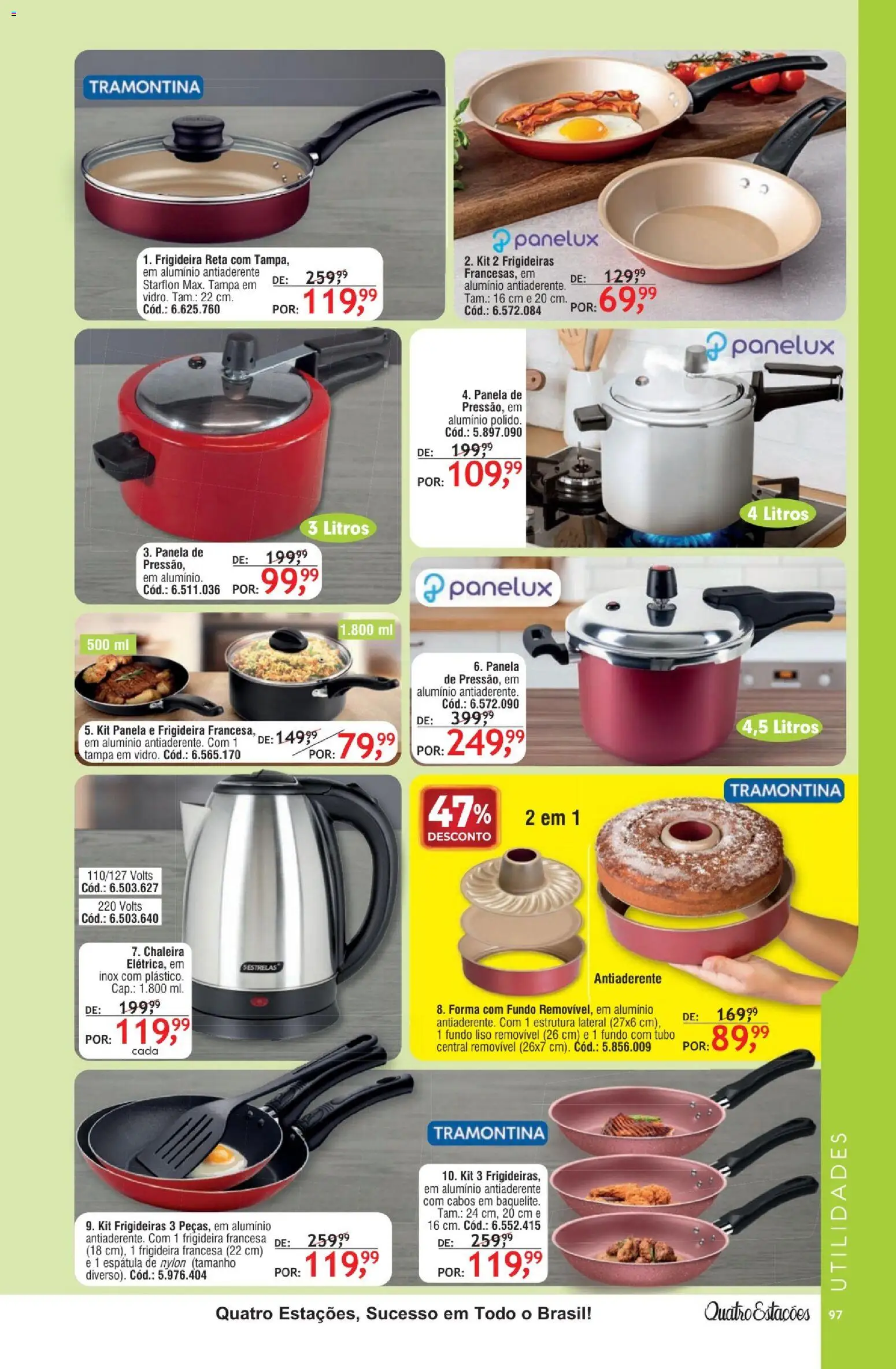 Quatro Estações Folheto - válido de 01.02.2026 | Página: 93 | Produtos: Chaleira, Frigideira, Panela, Espátula
