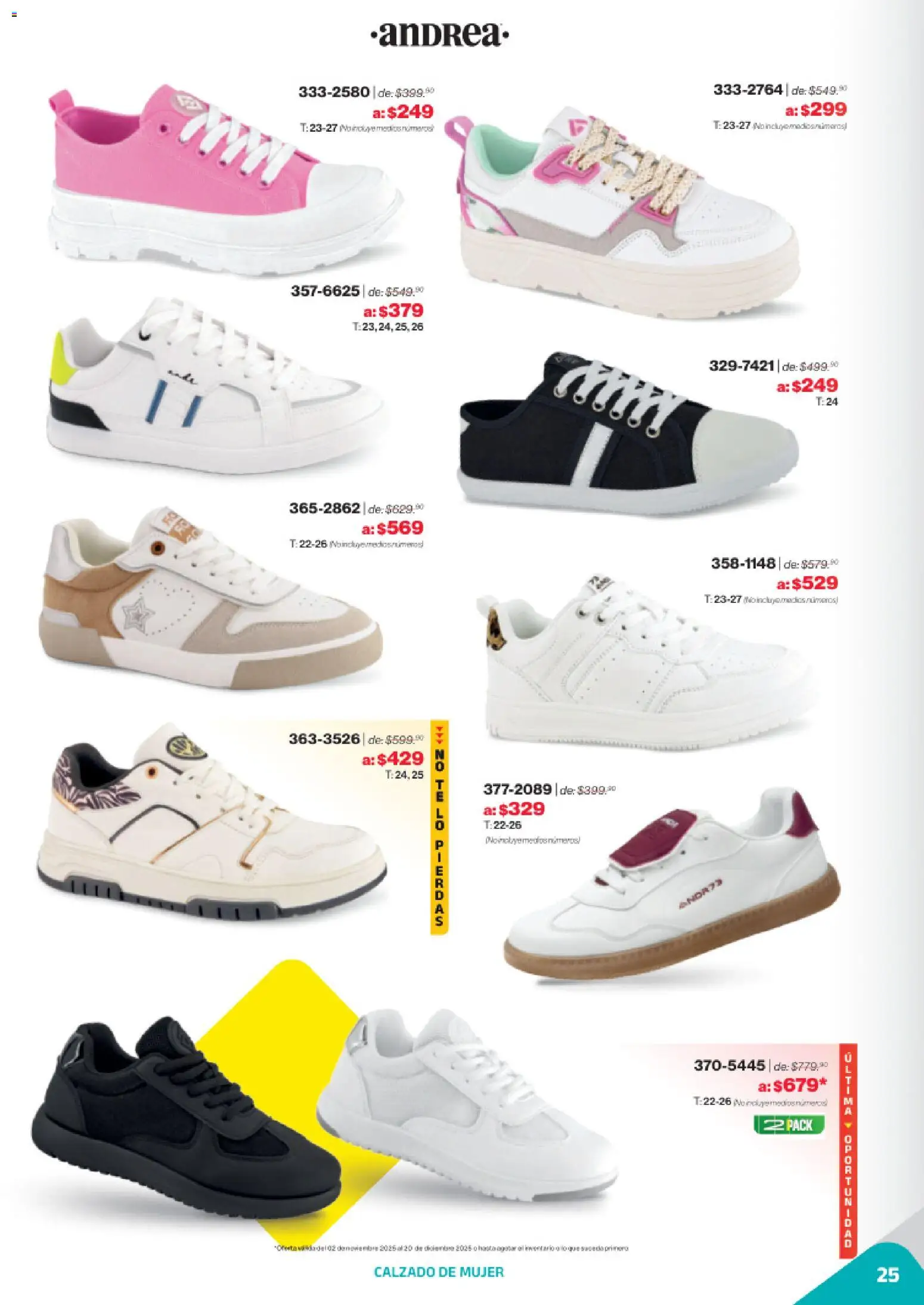 Nuevas ofertas de Andrea válidas en toda la República Mexicana desde el 02.11.2025. ¡Encuentra las mejores ofertas en Andrea catálogo Outlet! | Página: 25