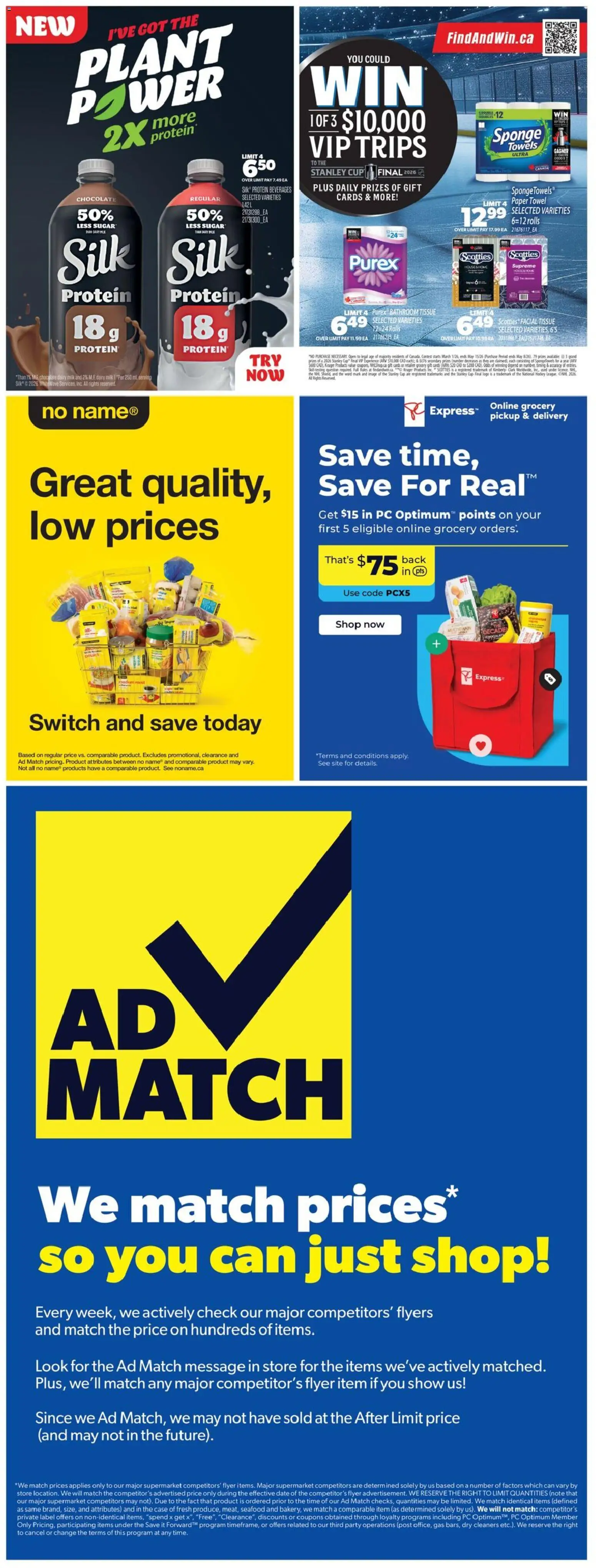 Real Canadian Superstore flyer valid from 09.04.2026 | Page: 36 | Products: PC, Sponge, Milk, Chocolate