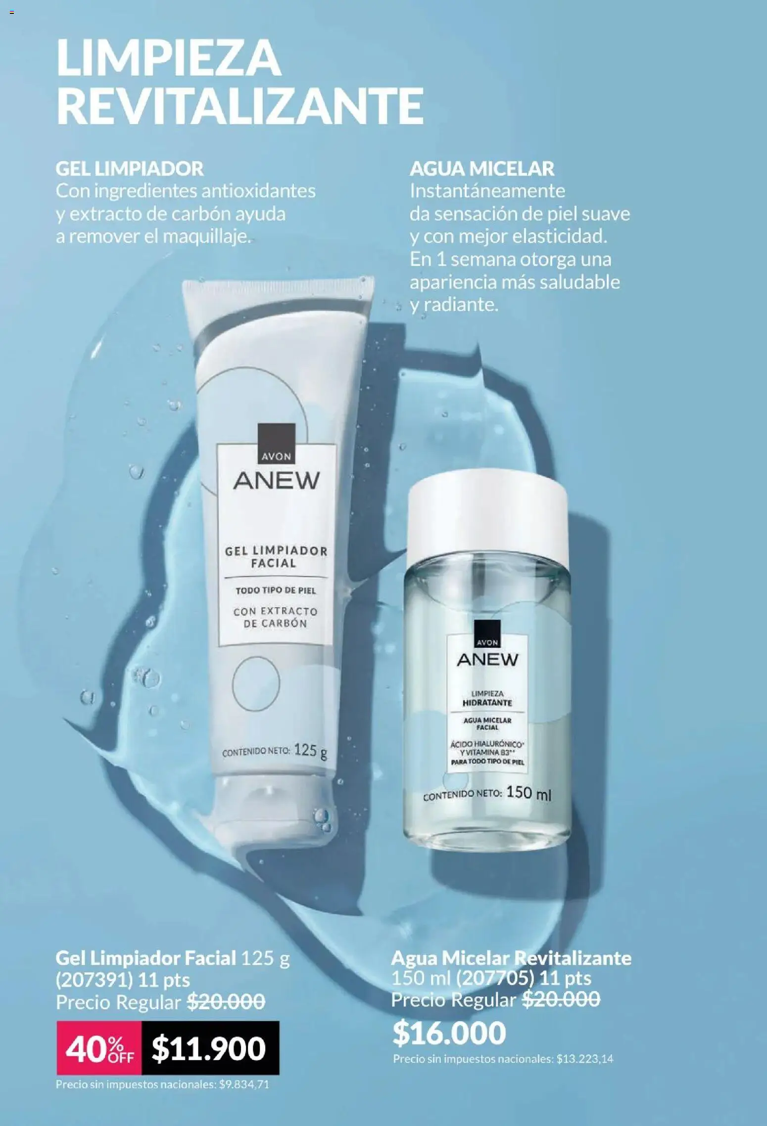 Catálogo AVON Campaña 4/2026 │ válido desde el 01.04.2026 | Página: 117 | Productos: Agua, Limpiador, Limpiador facial