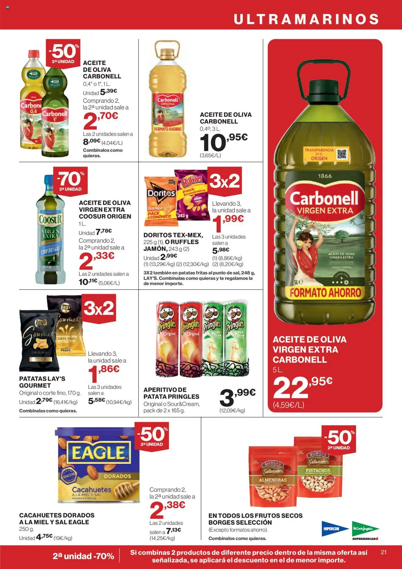 Nuevas ofertas de El Corte Inglés válidas en toda la República Mexicana desde el 25.09.2025. ¡Encuentra las mejores ofertas en El Corte Inglés - Catálogo Que necesitas hoy! | Página: 21 | Productos: Sal, Aceite de oliva, Aceite, Té
