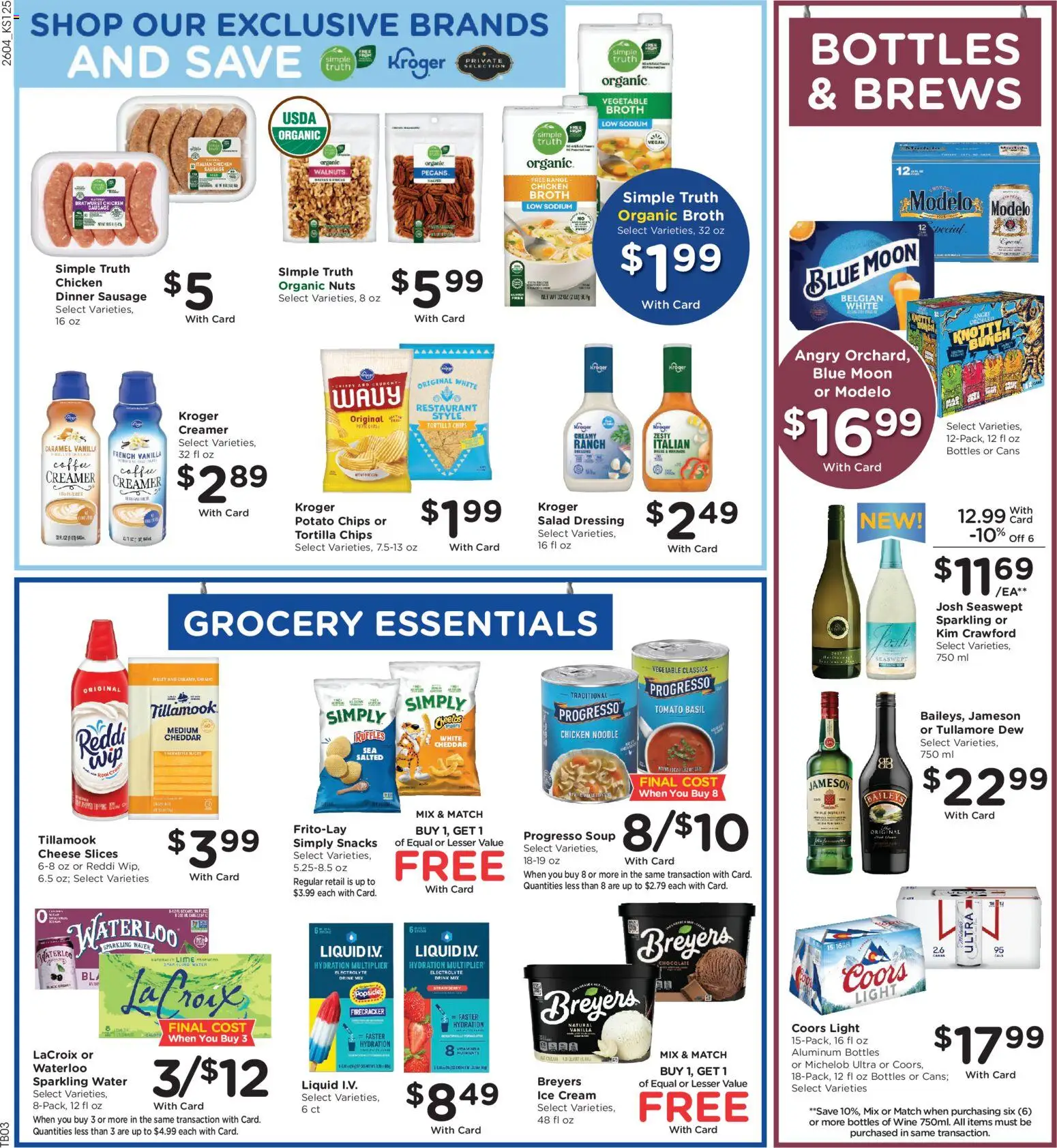 King Soopers Weekly Ad - valid from 25.02.2026 | Page: 6 | Products: Cream, Ice cream, Salad, Water
