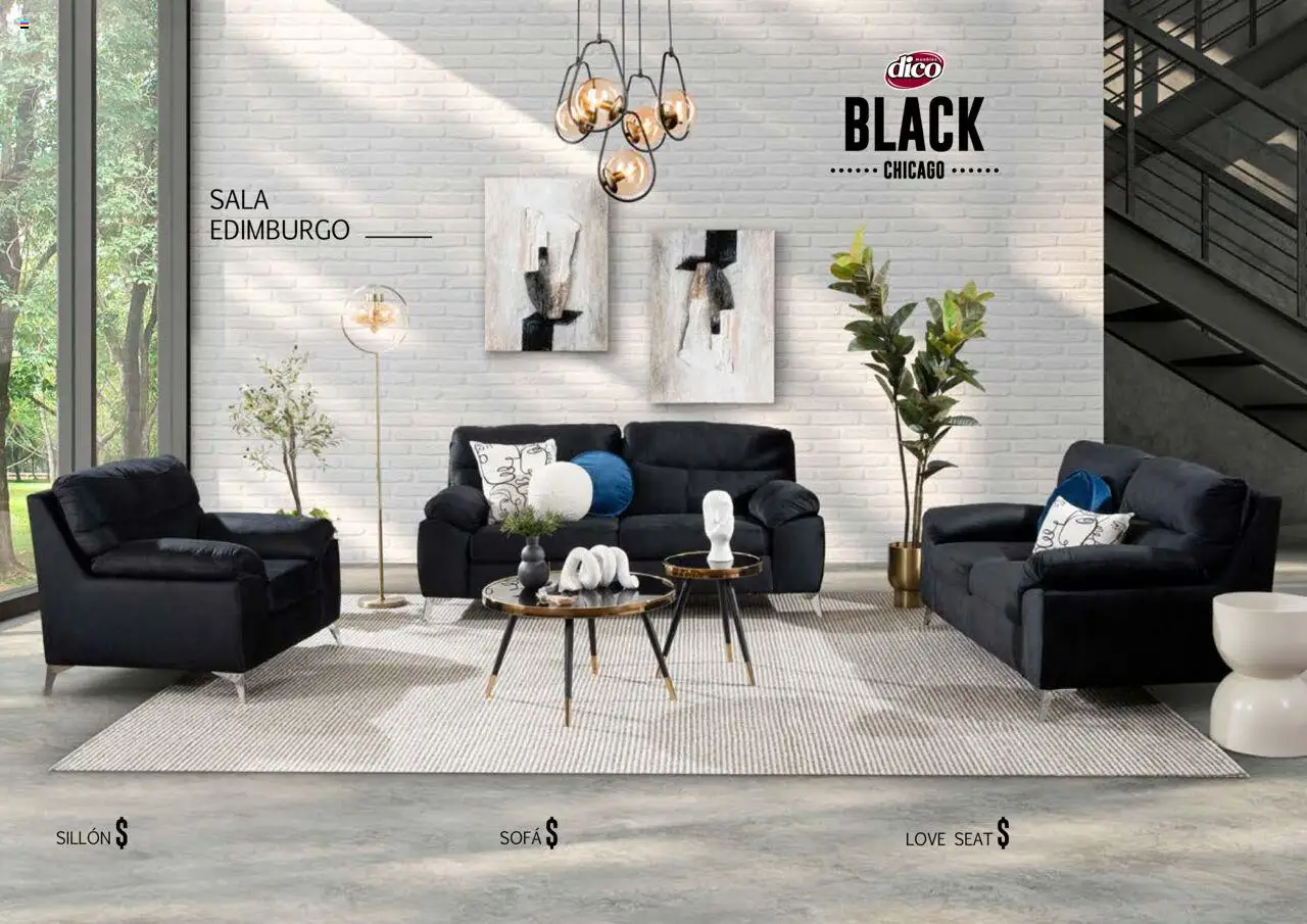 Nuevas ofertas de Muebles Dico válidas en toda la República Mexicana desde el 25.09.2025. ¡Encuentra las mejores ofertas en Muebles Dico - Catálogo Black Chicago! | Página: 14 | Productos: Sofá, Sillón