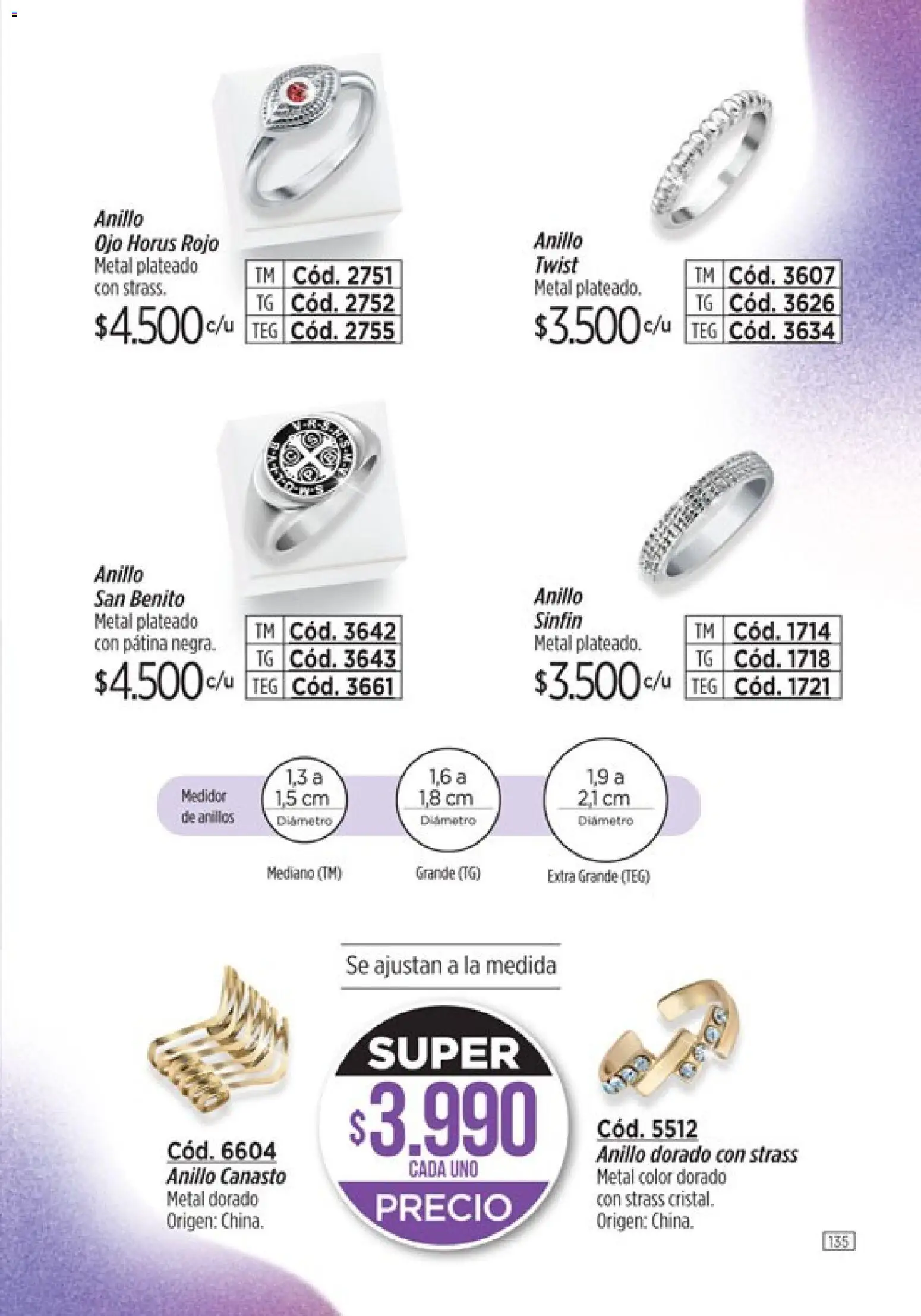 Catálogo Amodil Campaña 3 │ válido desde el 01.03.2026 | Página: 135 | Productos: Anillo