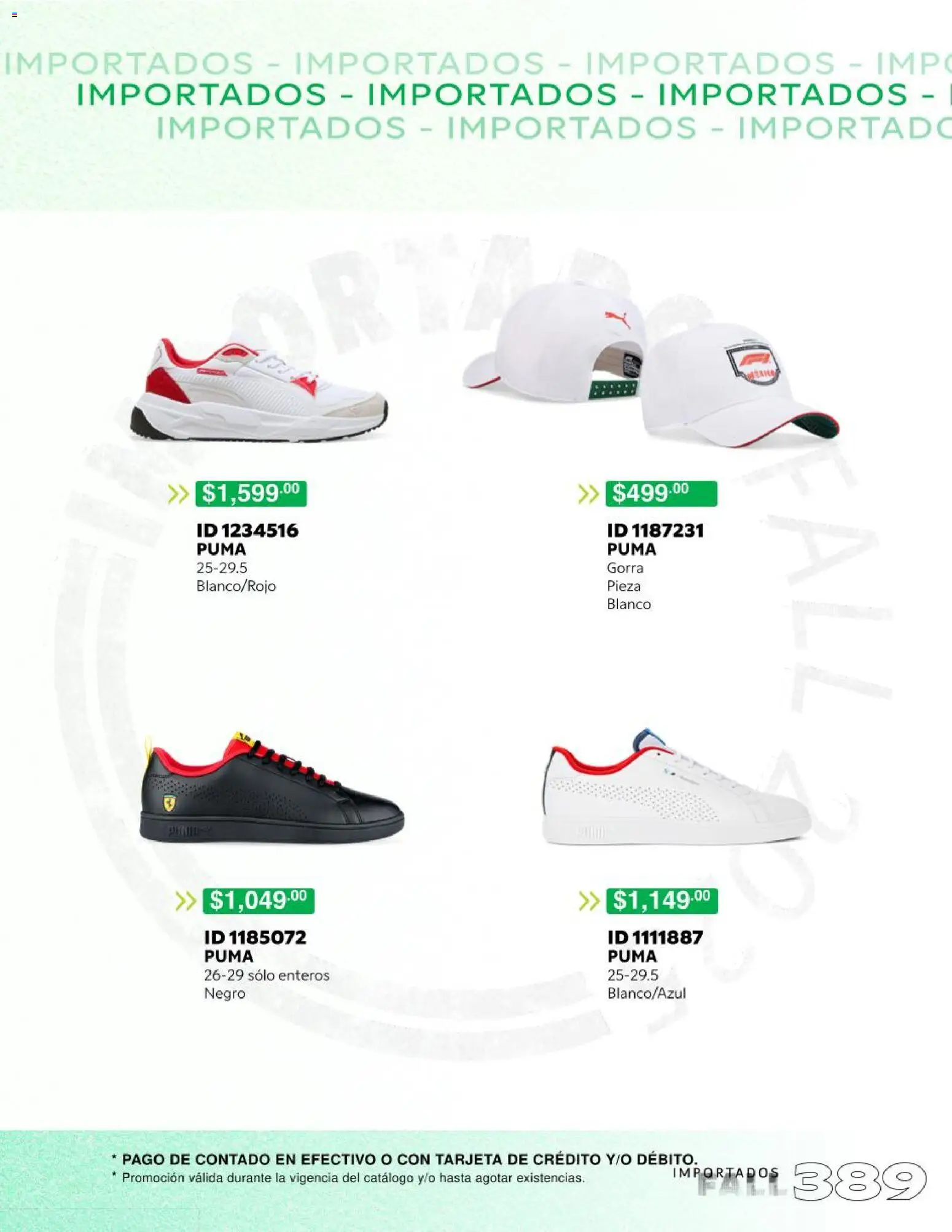 Nuevas ofertas de Price Shoes válidas en toda la República Mexicana desde el 22.10.2025. ¡Encuentra las mejores ofertas en Price Shoes catálogo Fall Importados Ofertas! | Página: 4 | Productos: Gorra