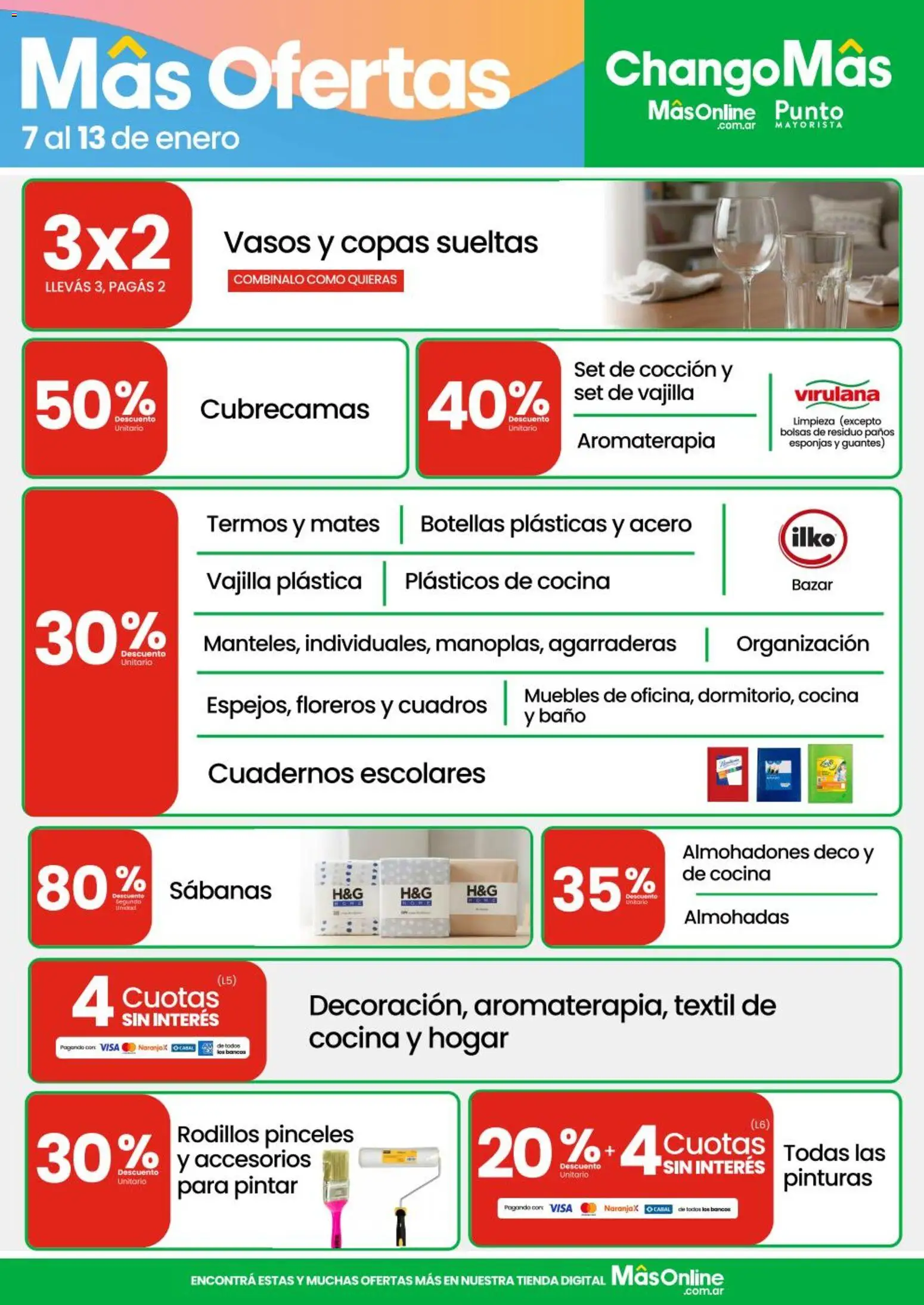 Punto Mayorista catálogo │ válido desde el 07.01.2026 | Página: 7 | Productos: Sabanas, Baño, Guantes, Vasos