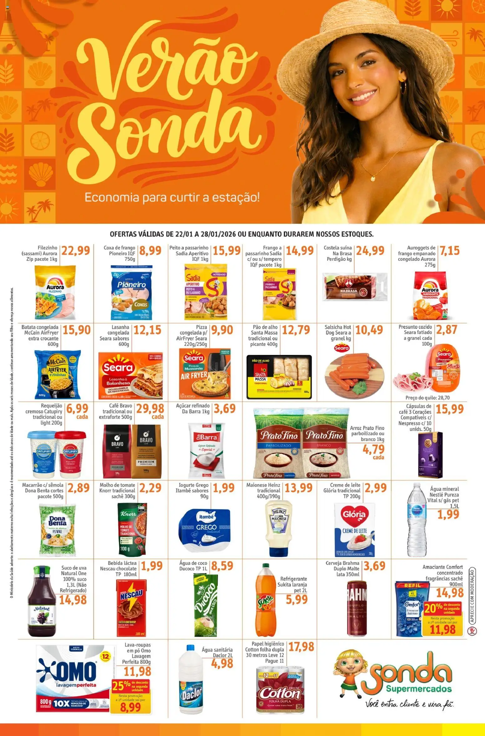 Sonda Folheto - válido de 22.01.2026 | Página: 1 | Produtos: Coco, Massa, Lasanha, Creme de leite