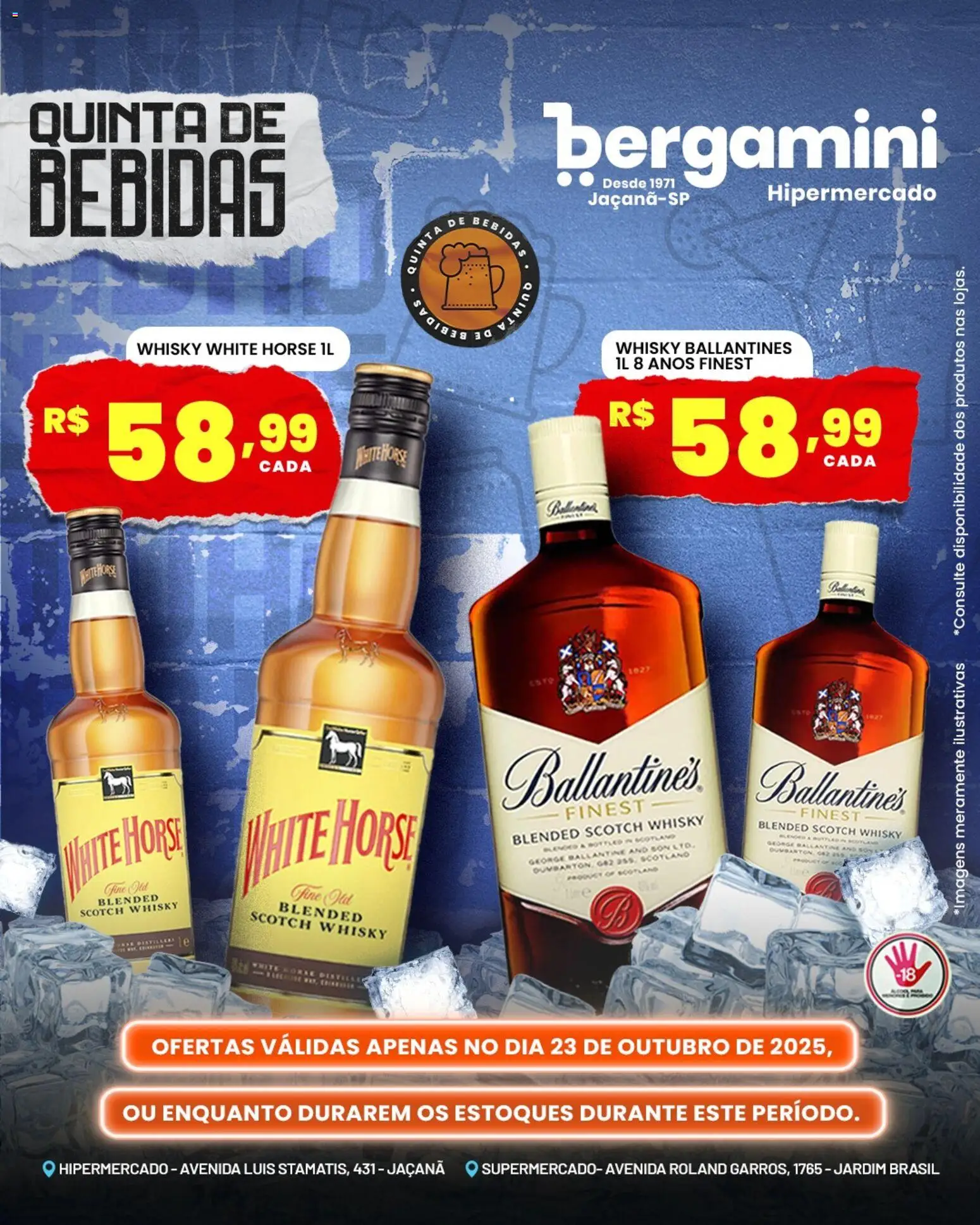 Supermercado Bergamini Folheto - válido de 23.10.2025 | Página: 8 | Produtos: Whisky