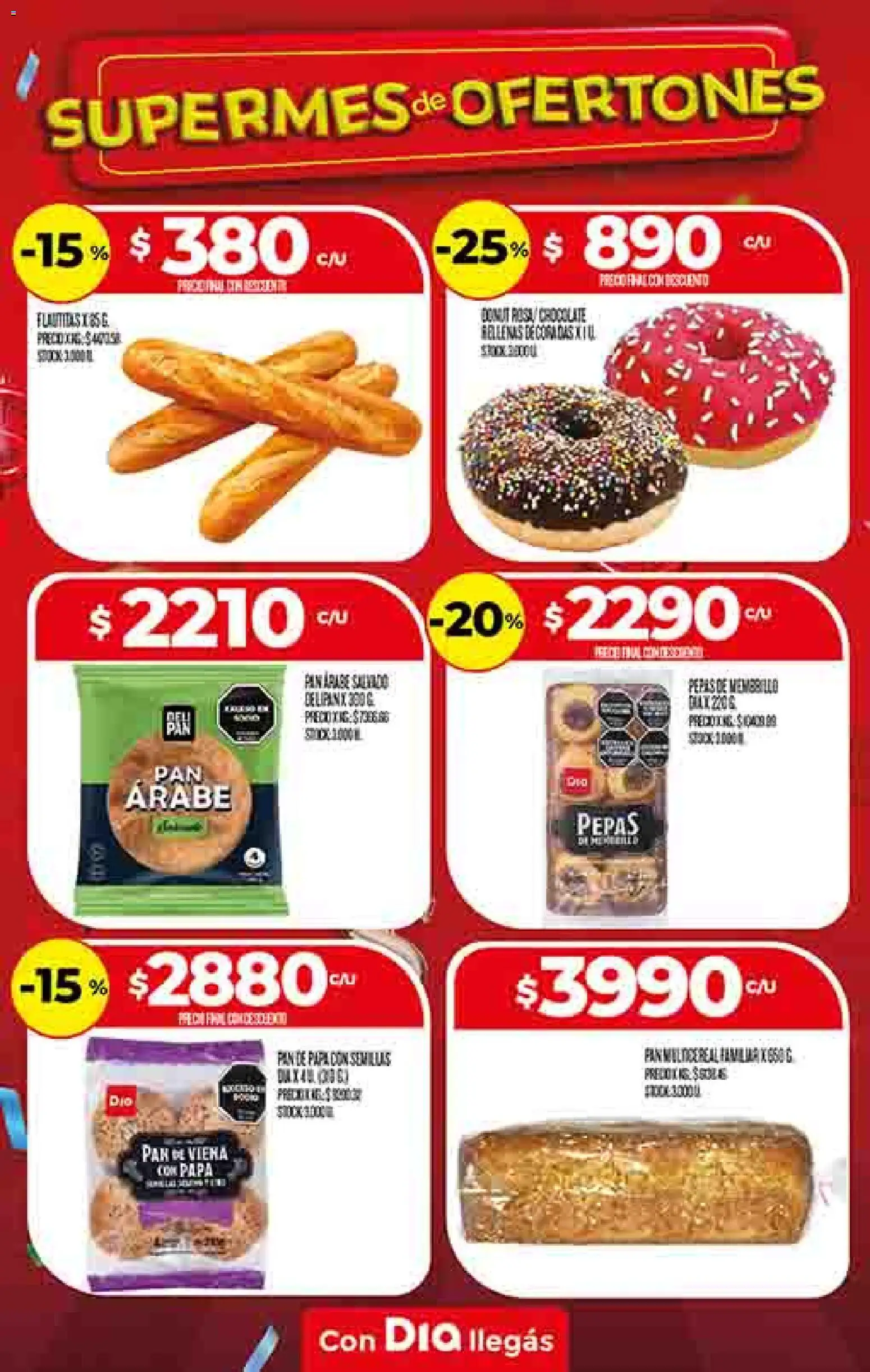 Supermercado DIA Ofertas │ válido desde el 22.10.2025 | Página: 7 | Productos: Papa, Pan