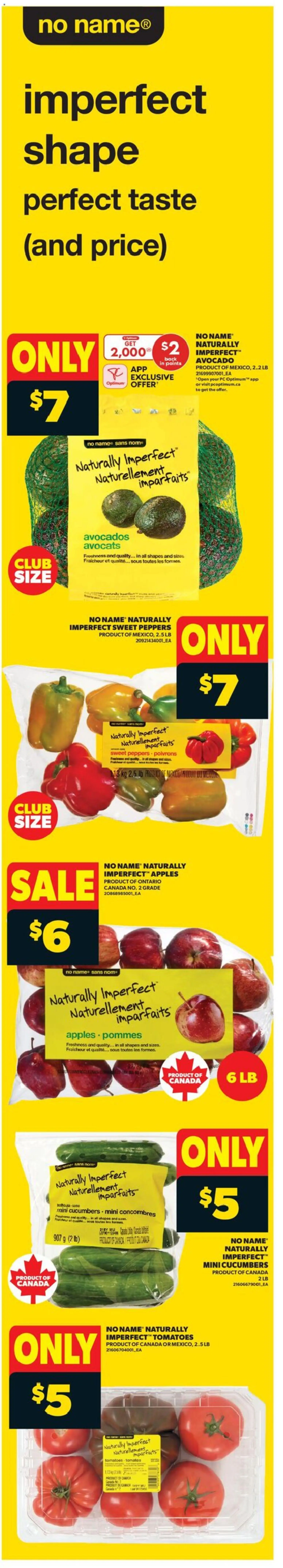Real Canadian Superstore flyer valid from 15.01.2026 | Page: 2 | Products: Cucumbers, PC, Apples, Tomatoes