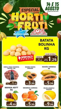 Estrela Azul - Ofertas Hortifruti - Pré-Visualização do folheto da loja Estrela Azul, válido de 14.08.2025