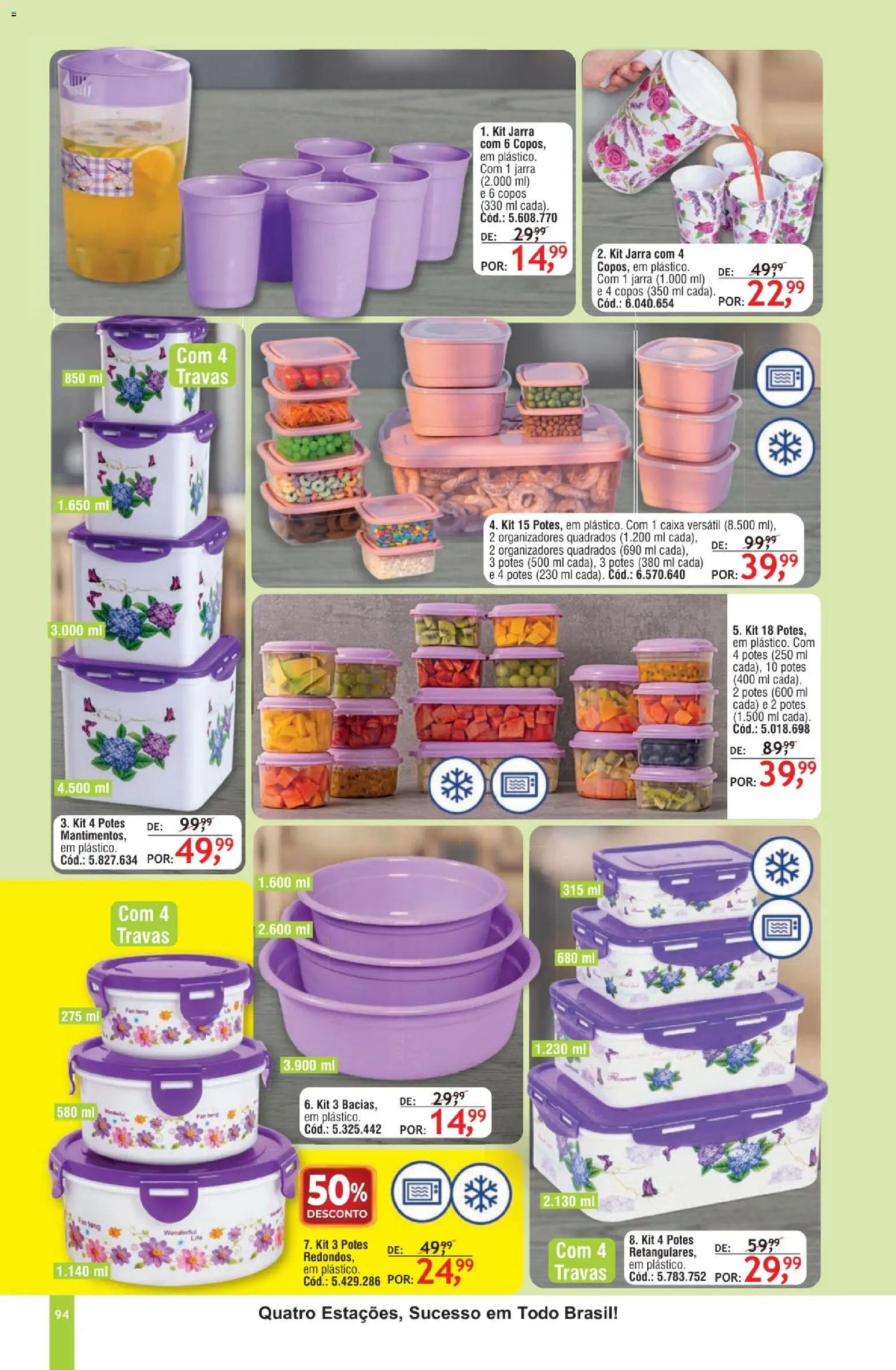 Quatro Estações Folheto - válido de 01.02.2026 | Página: 90 | Produtos: Caixa, Jarra, Potes, Copos
