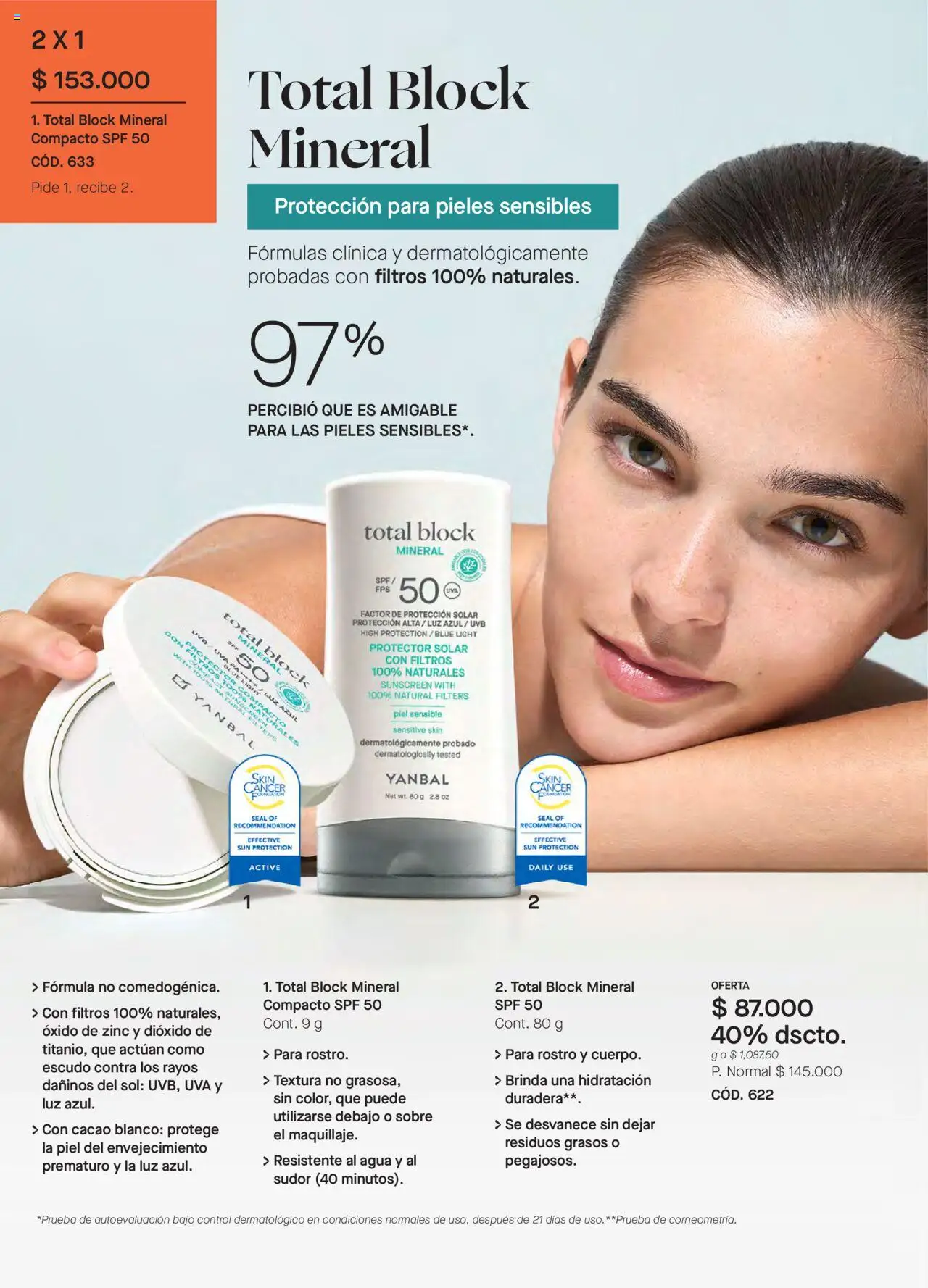 Yanbal revista - valida desde el 13.09.2025 | Página: 92 | Productos: Agua, Sobre, Uva, Protector solar