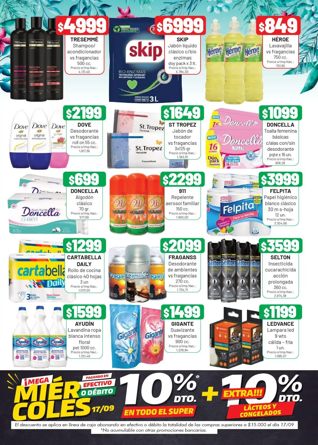 Almacor - Catálogo │ válido desde el 11.09.2025 | Página: 8 | Productos: Toalla, Papel higiénico, Algodón, Quitamanchas