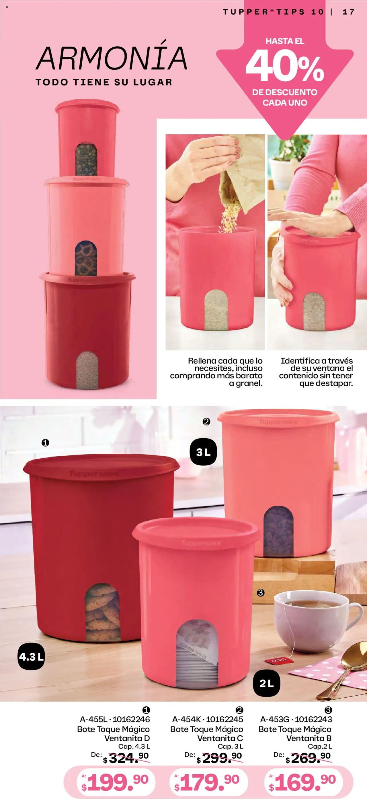 Nuevas ofertas de Tupperware válidas en toda la República Mexicana desde el 08.09.2025. ¡Encuentra las mejores ofertas en Tupperware - Catálogo! | Página: 17 | Productos: Tupper