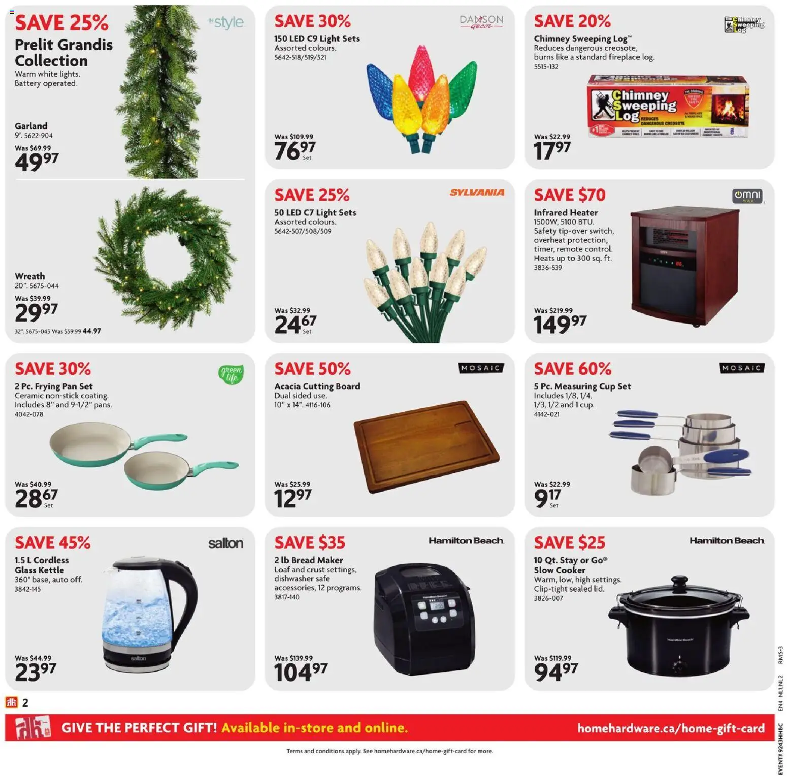 Home Hardware flyer valid from 23.10.2025 | Page: 3 | Products: Dishwasher, Kettle, Cooker, Bread