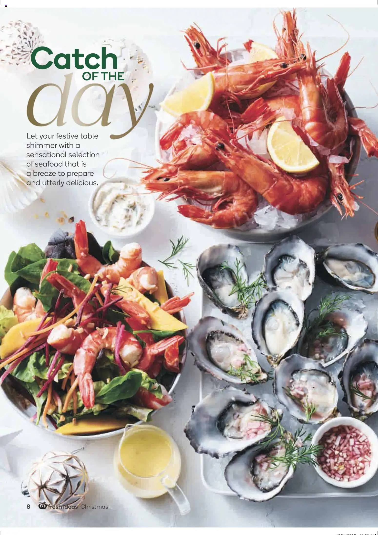 Woolworths catalogue - valid from 26.11.2025 | Page: 8 | Products: Table, Seafood