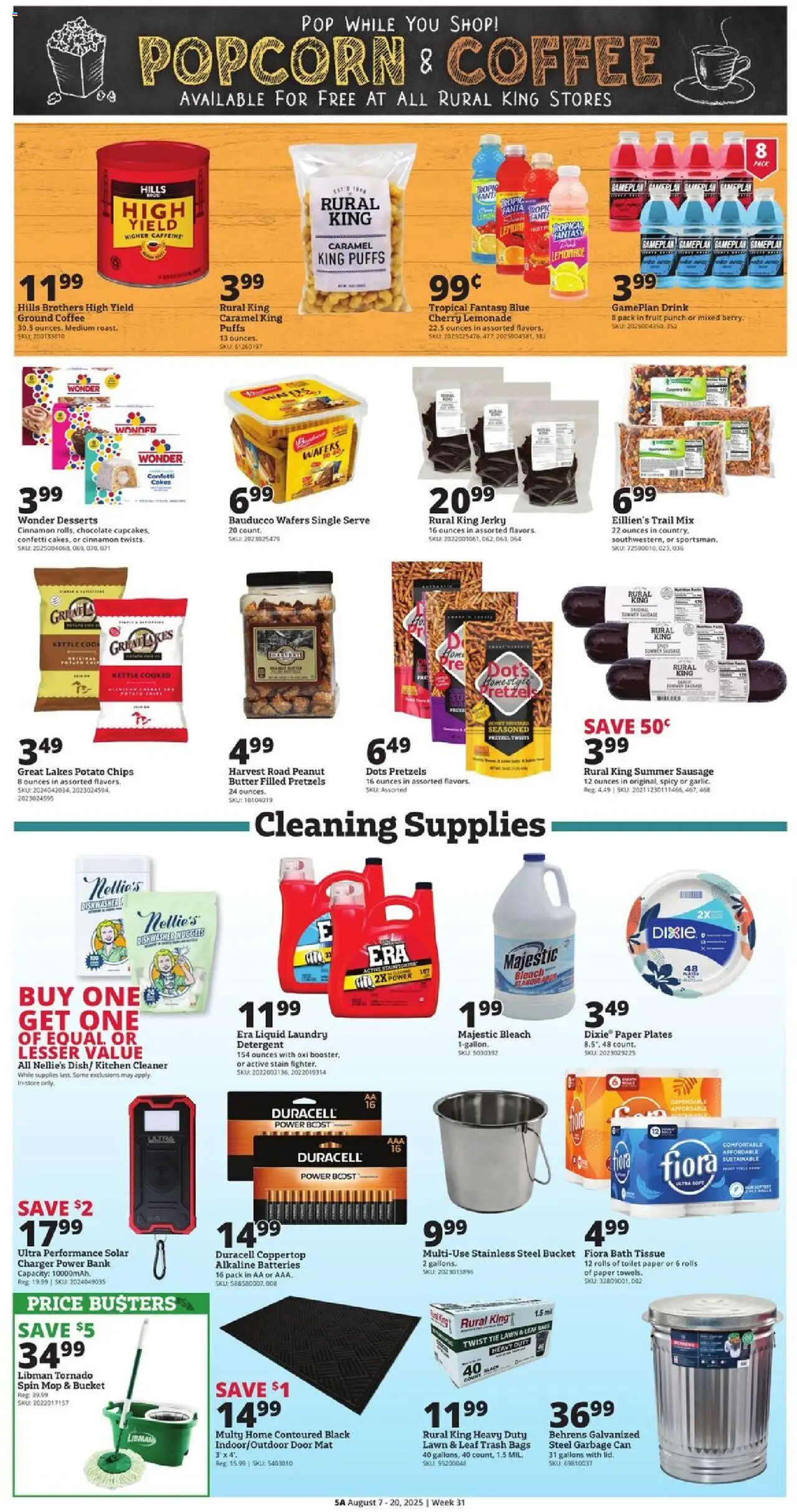 Rural King Weekly Ad - valid from 07.08.2025 | Page: 5 | Products: Bath, Butter, Chocolate, Kettle