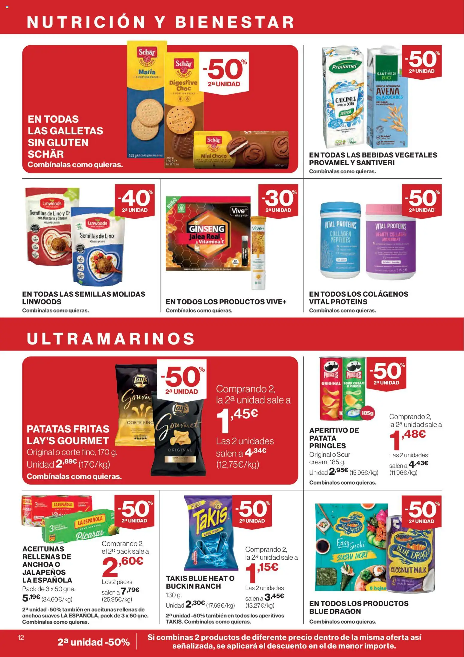 Nuevas ofertas de El Corte Inglés válidas en toda la República Mexicana desde el 12.02.2026. ¡Encuentra las mejores ofertas en El Corte Inglés catálogo! | Página: 12 | Productos: Aceitunas, Avena, Semillas, Galletas
