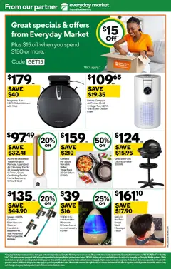 Preview of Woolworths catalogue  - valid from 25.03.2026 | Page: 57 | Products: Cleaner, Grill, Humidifier, Robot