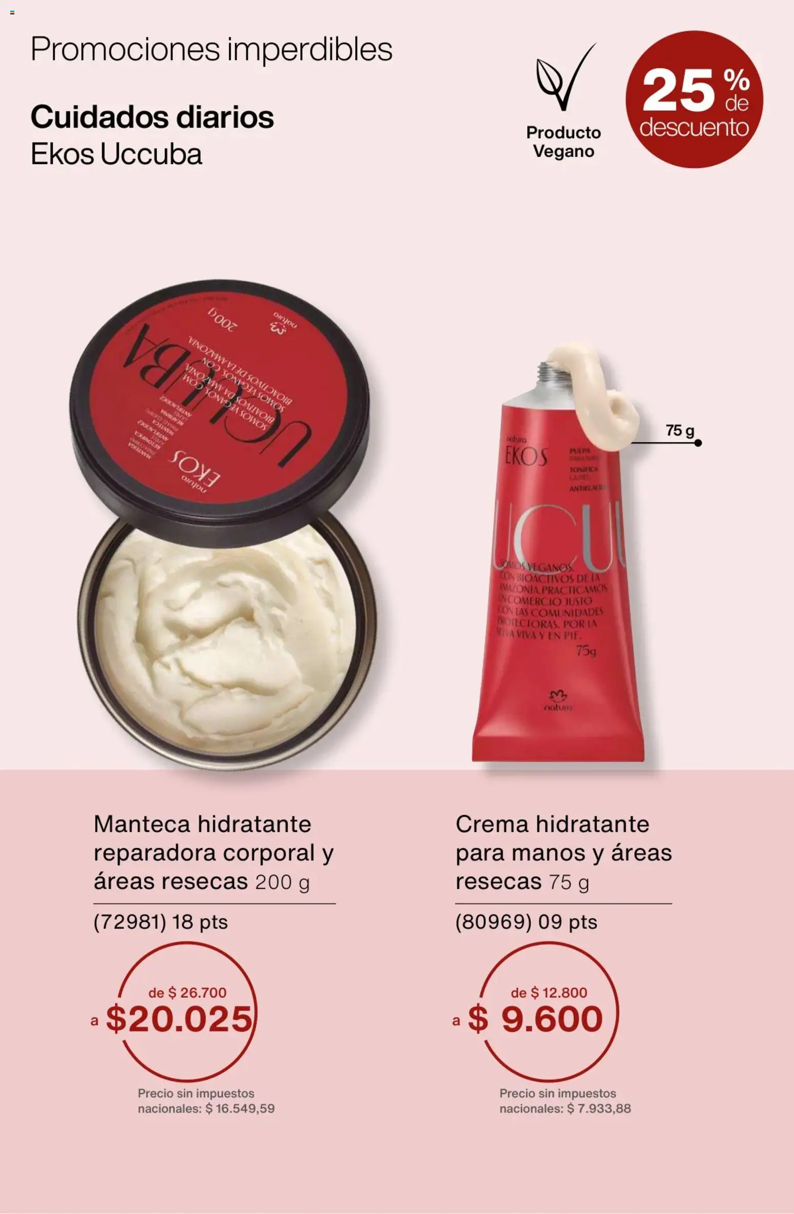 Catálogo Natura Ciclo 1/2026 │ válido desde el 06.01.2026 | Página: 46 | Productos: Manteca, Crema