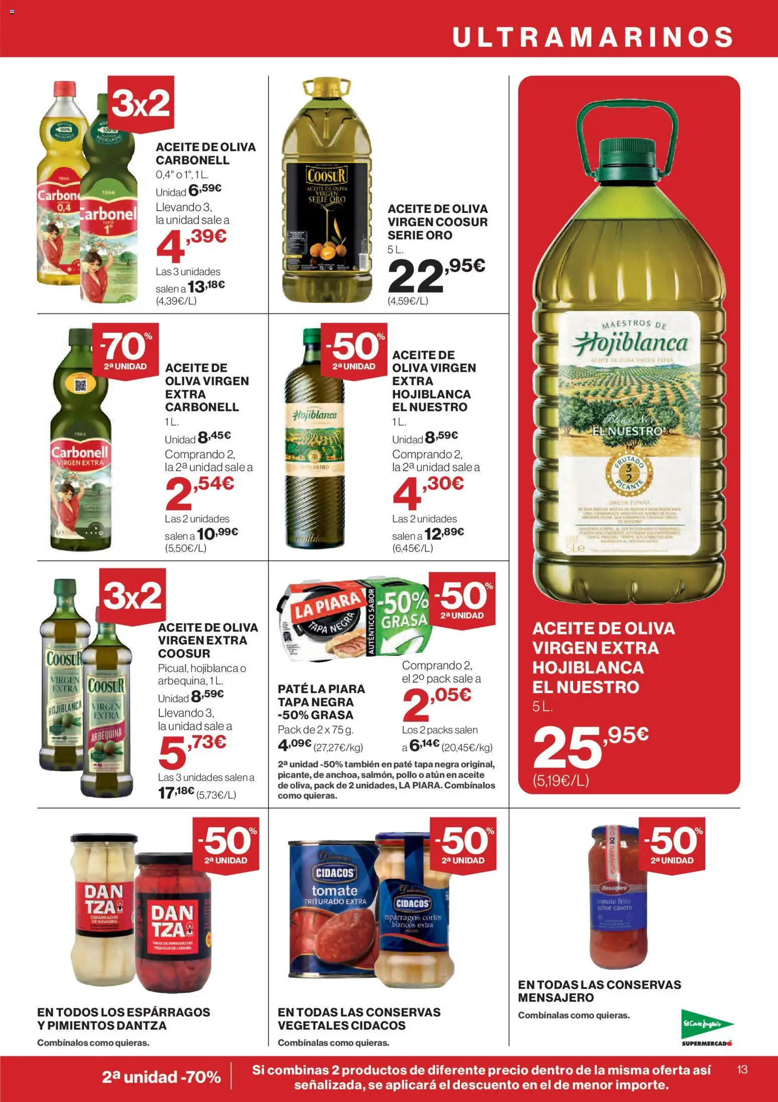 Nuevas ofertas de El Corte Inglés válidas en toda la República Mexicana desde el 12.02.2026. ¡Encuentra las mejores ofertas en El Corte Inglés catálogo! | Página: 13 | Productos: Pollo, Aceite de oliva, Tomate, Aceite