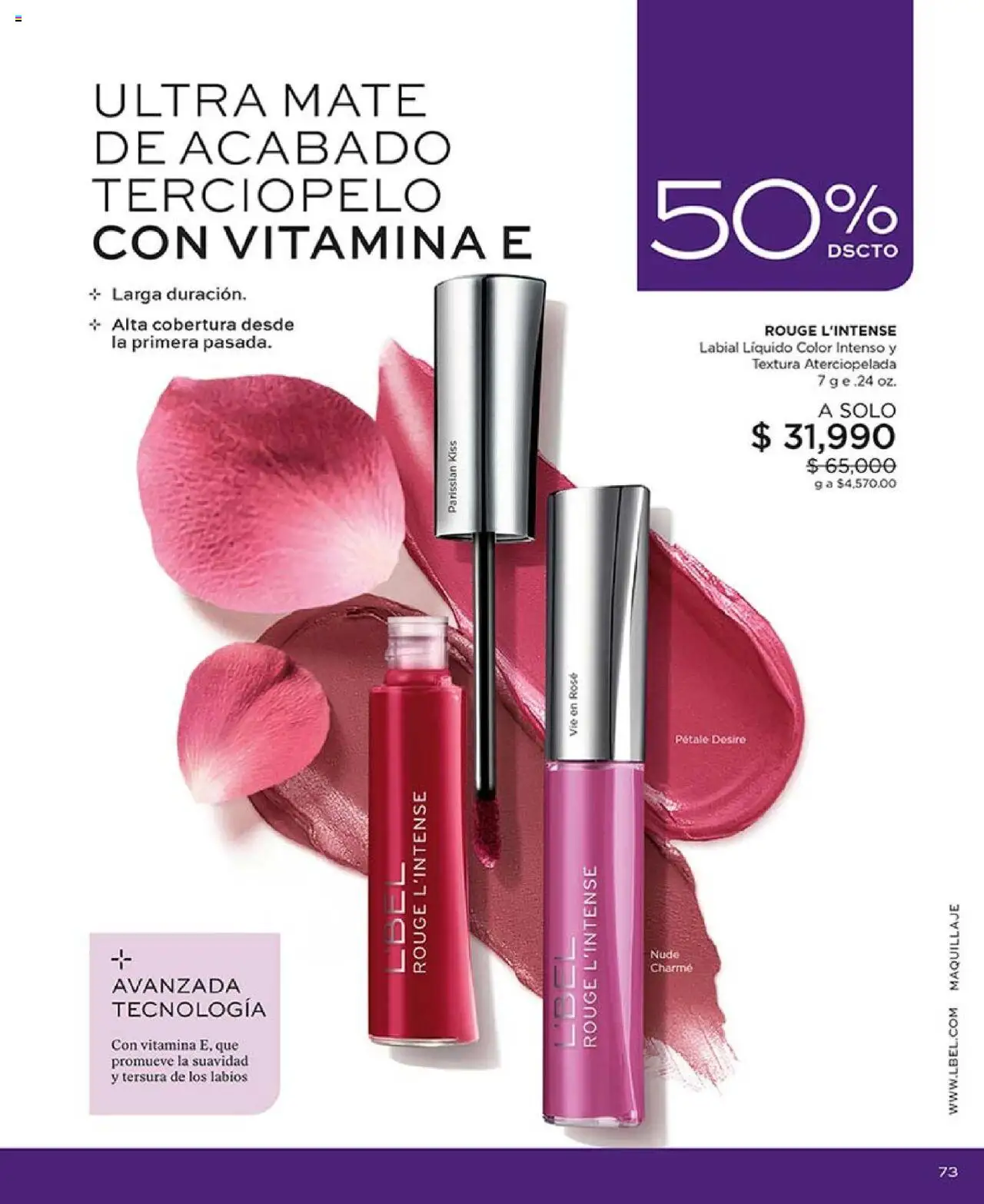 L'Bel revista - valida desde el 29.07.2025 | Página: 73 | Productos: Maquillaje