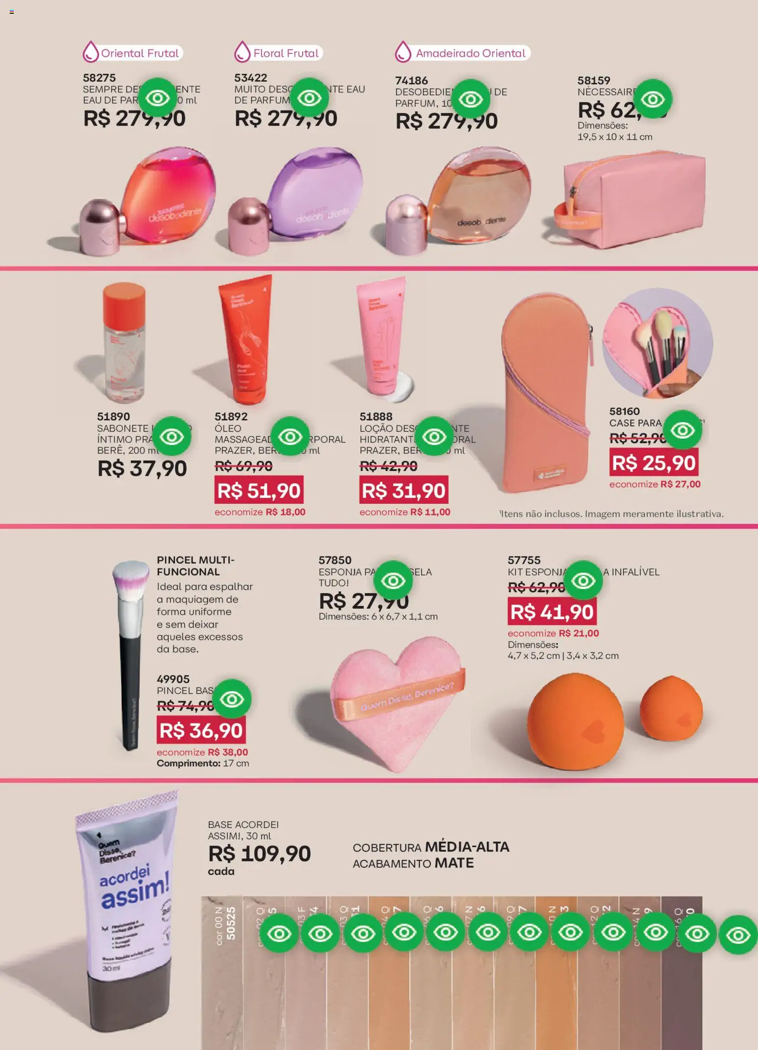 O Boticário Folheto - válido de 26.12.2025 | Página: 157 | Produtos: Maquiagem, Pincel, Esponja, Base