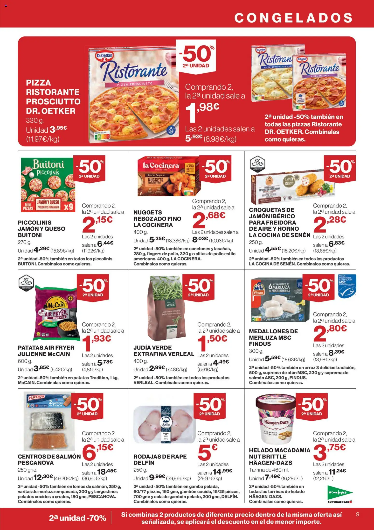 Nuevas ofertas de El Corte Inglés válidas en toda la República Mexicana desde el 12.02.2026. ¡Encuentra las mejores ofertas en El Corte Inglés catálogo! | Página: 9 | Productos: Pollo, Atún, Arroz, Freidora