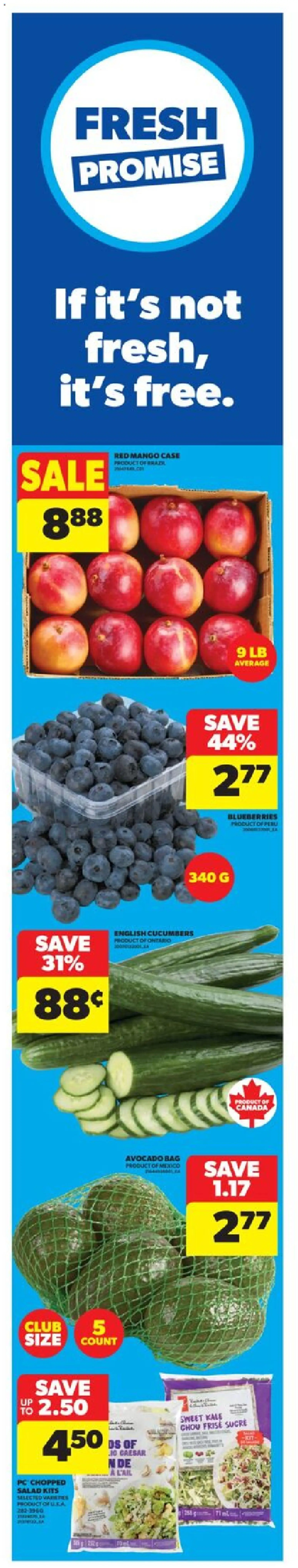 Real Canadian Superstore flyer valid from 27.11.2025 | Page: 2 | Products: Cucumbers, Salad, PC, Case