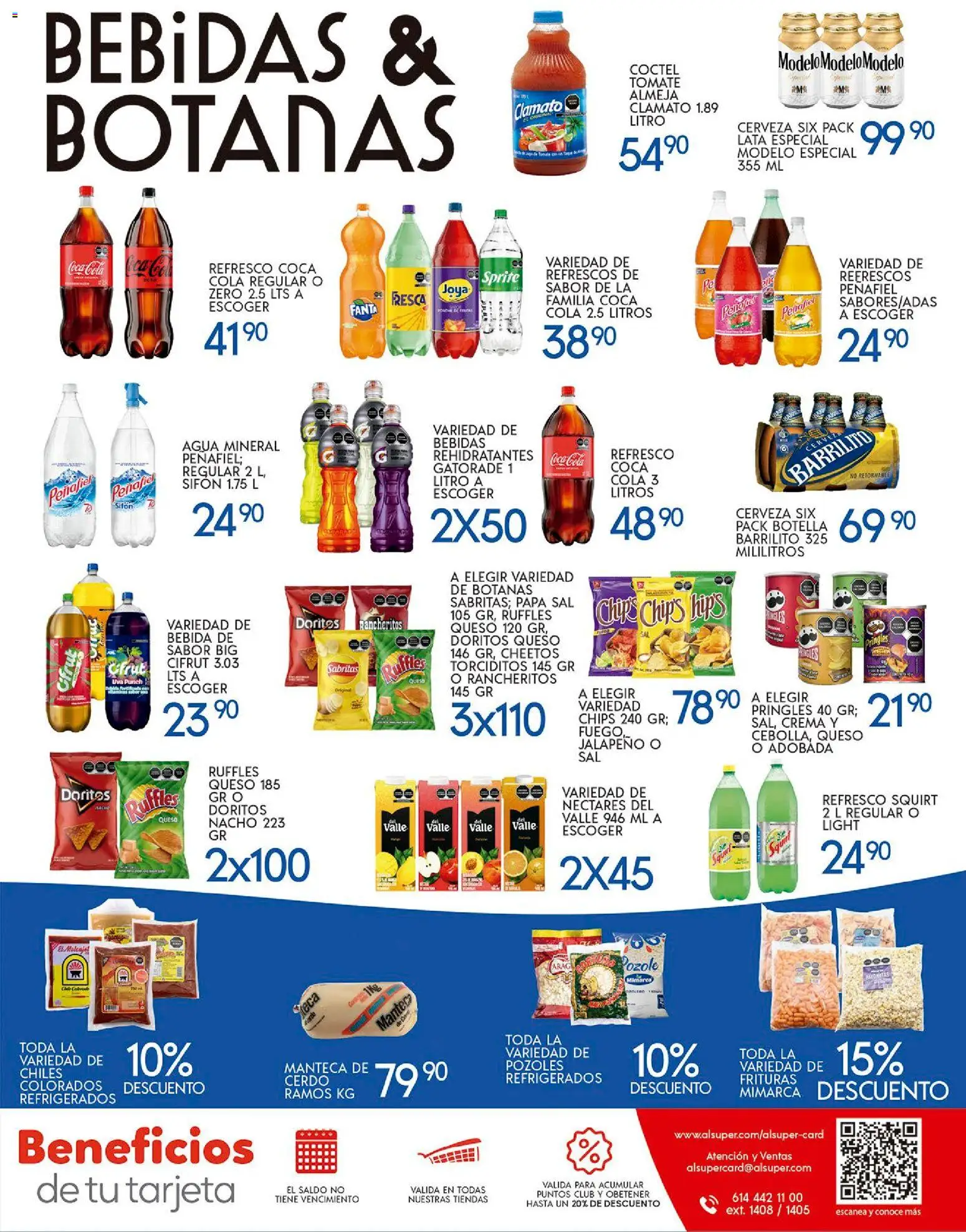 Nuevas ofertas de Alsuper válidas en toda la República Mexicana desde el 07.11.2025. ¡Encuentra las mejores ofertas en Alsuper folleto Zacatecas! | Página: 7 | Productos: Agua, Cerveza, Uva, Botella