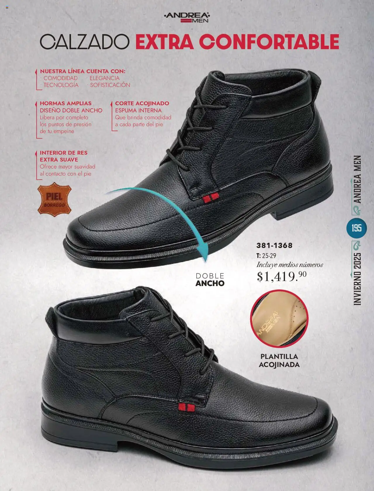 Nuevas ofertas de Andrea válidas en toda la República Mexicana desde el 13.10.2025. ¡Encuentra las mejores ofertas en Andrea - Catálogo Invierno! | Página: 195 | Productos: Res, Espuma