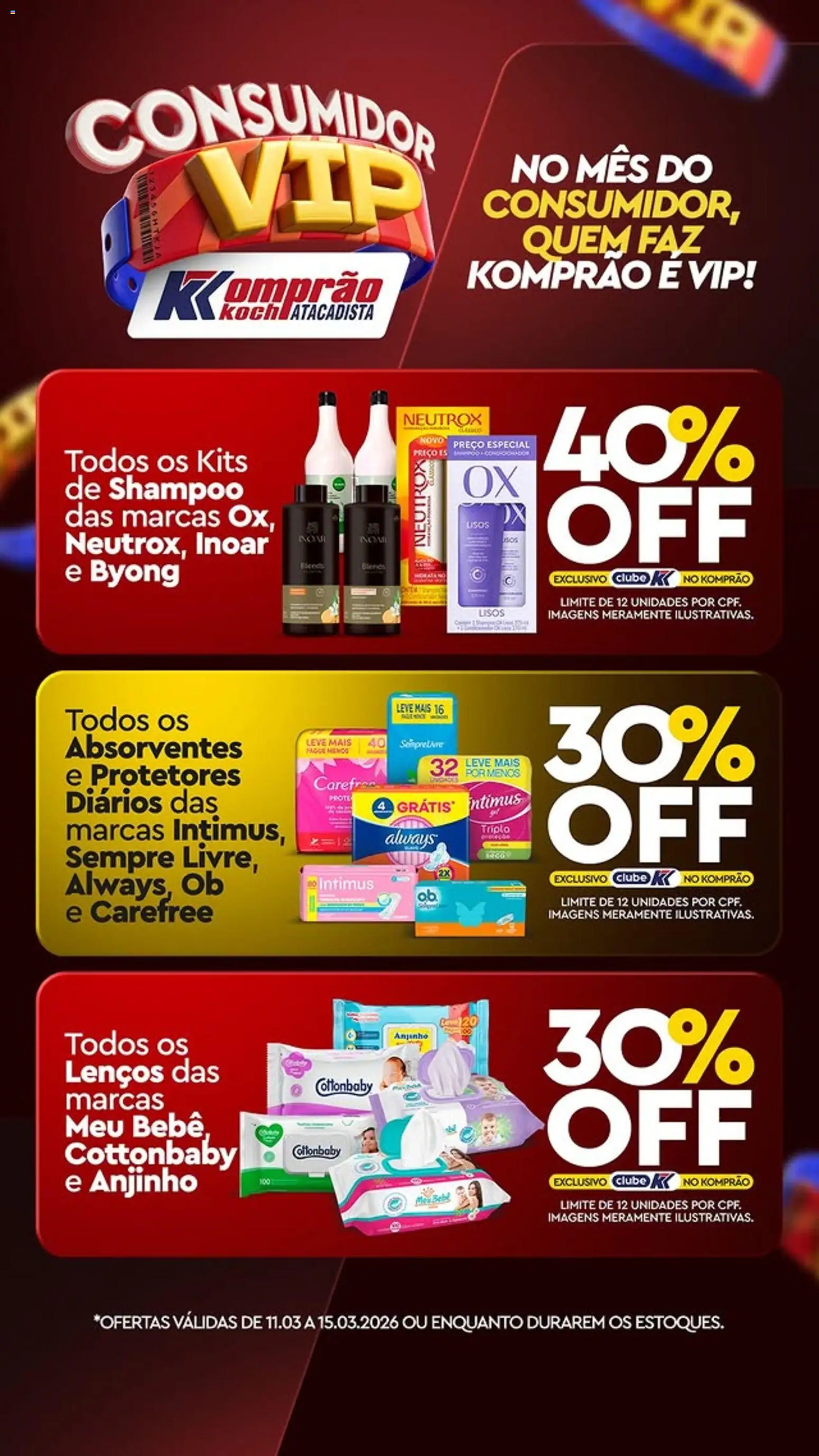 Komprao Atacadista Folheto - válido de 11.03.2026 | Página: 3 | Produtos: Shampoo