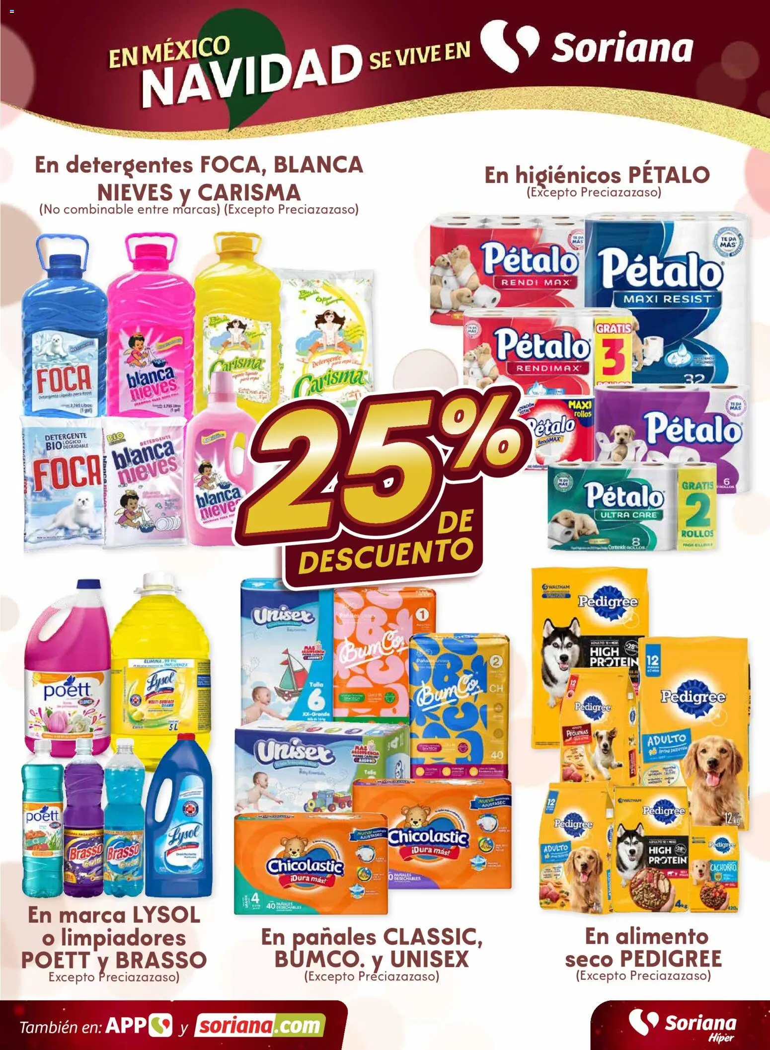 Nuevas ofertas de Soriana válidas en toda la República Mexicana desde el 04.12.2025. ¡Encuentra las mejores ofertas en Soriana - Fin de Semana Híper: Ags, Nay, Jal, Qro, Col, Mich, Gto, Hgo, Tlax, Mor, Pue, Gro, Oax, Edo. de Mex, Valle de México, Za! | Página: 3
