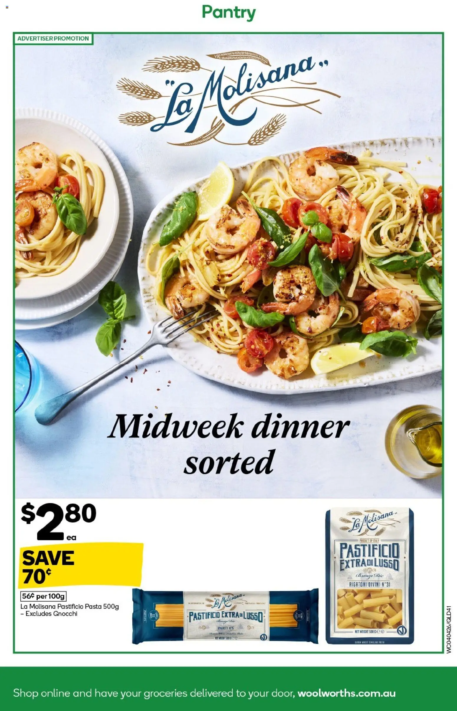 Woolworths catalogue - valid from 08.04.2026 | Page: 41 | Products: Pasta, Weight