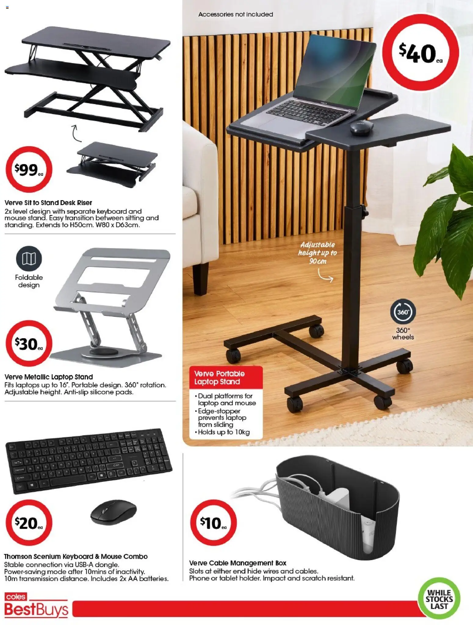 Coles catalogue - valid from 16.01.2026 | Page: 3 | Products: Accessories, Tablet, Mouse, Keyboard
