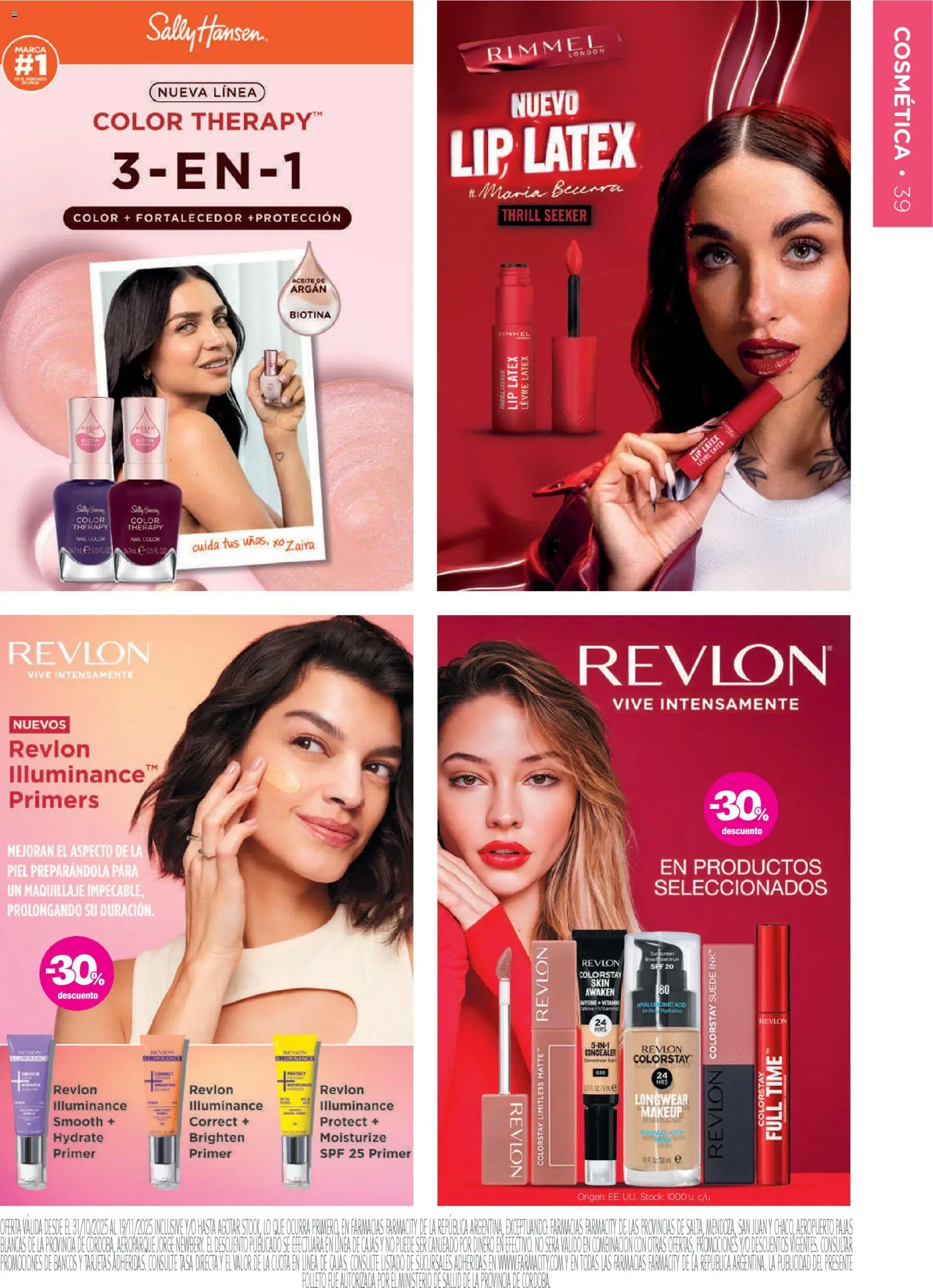 Farmacity catálogo │ válido desde el 30.10.2025 | Página: 39 | Productos: Aceite, Maquillaje